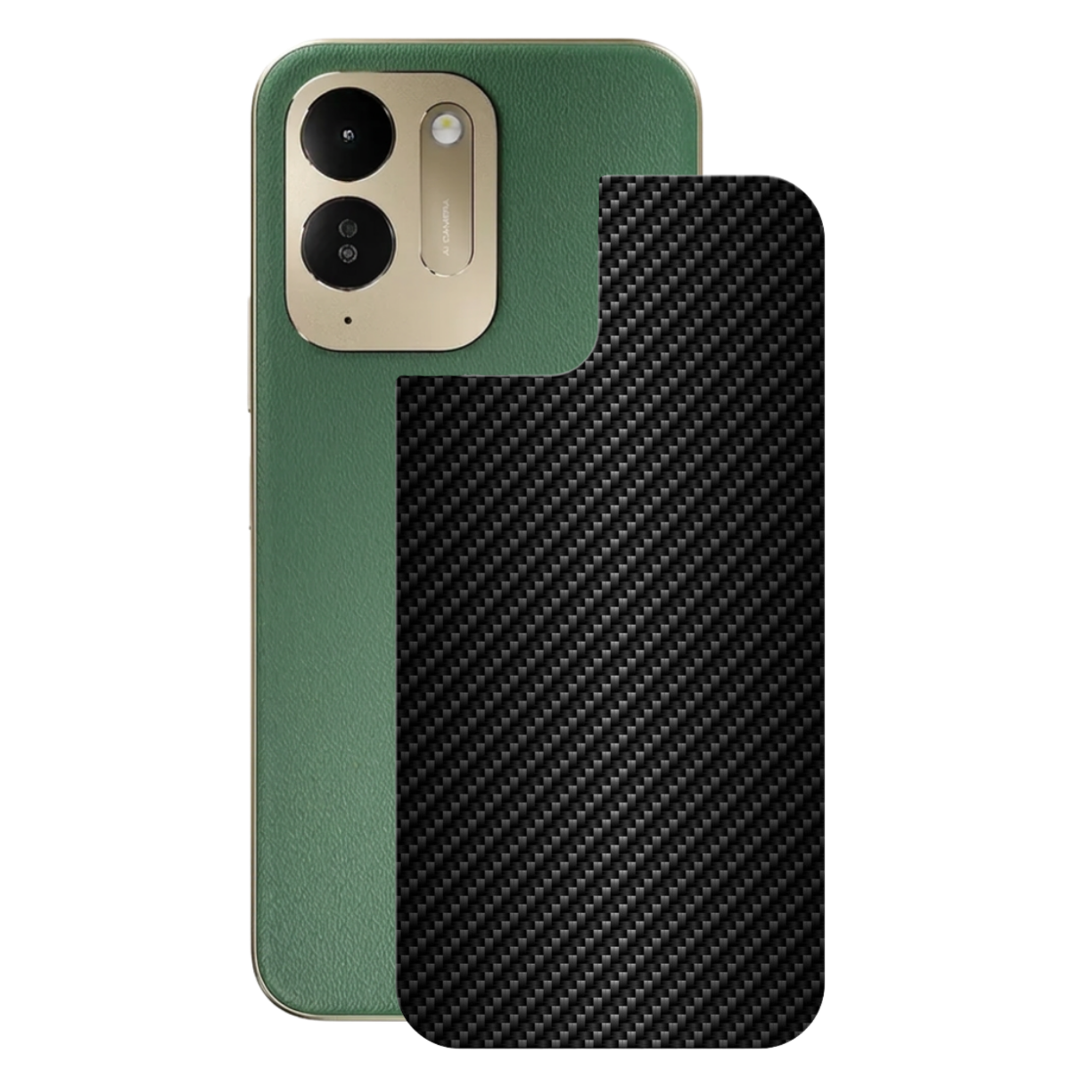 Película para Xiaomi Poco M8x - Traseira de Fibra de Carbono Preta - Gshield