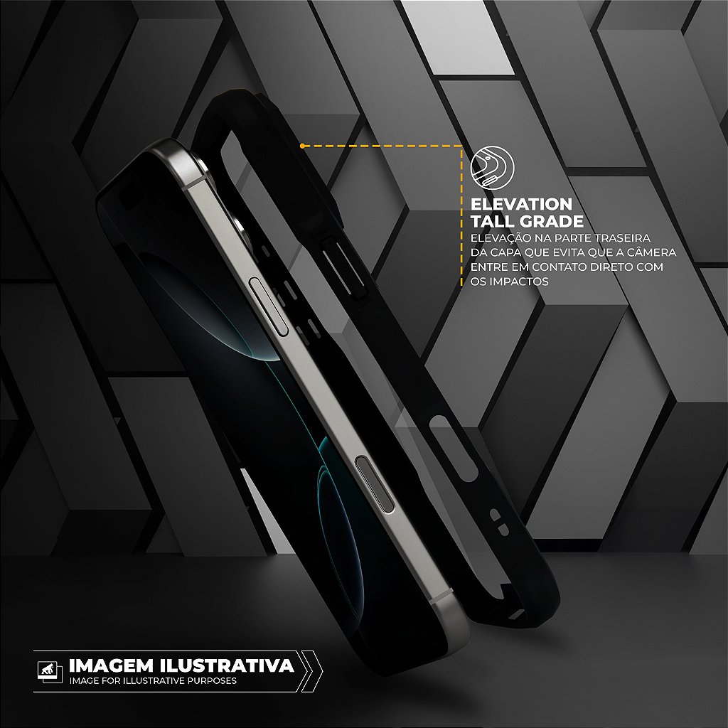 Capa para iPhone 18 Pro - Dual Shock Sense Preta - Gshield - foto 4