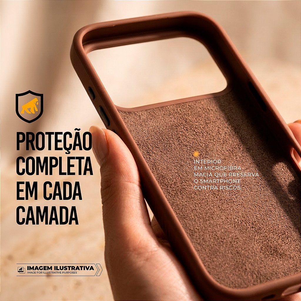 Capa para iPhone 18 Pro Max - Woov - Marrom - Gshield - foto 5