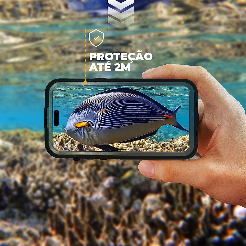 Capa à Prova d'água Nautical MagSafe para iPhone 18 Pro - Transparente - Gshield