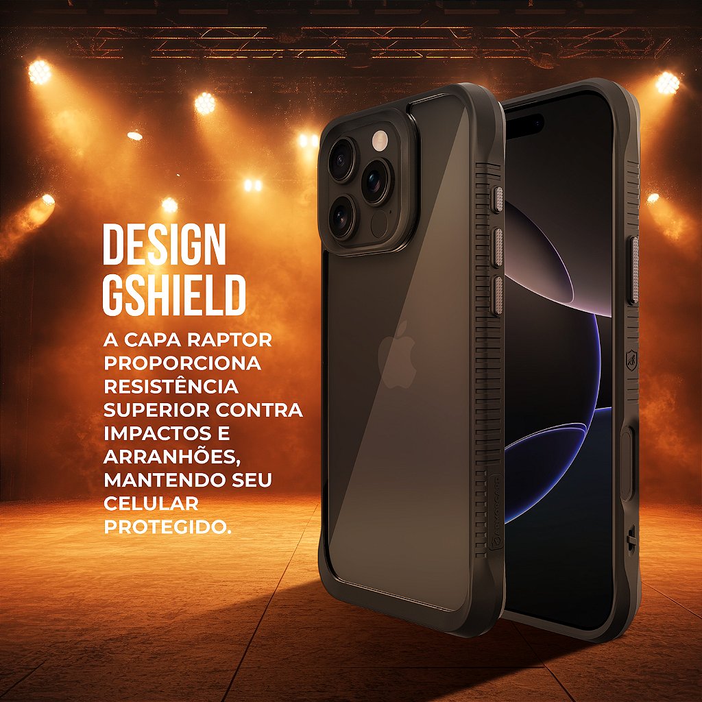 Capa para iPhone 18 Pro - Raptor Slim - Gshield