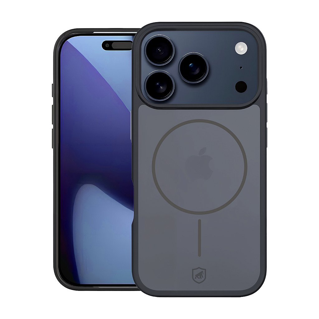 Capa para iPhone 18 Pro Max - Magsafe Wave Fumê - Preta - Gshield