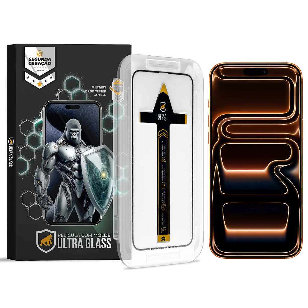 Película para iPhone 18 Pro Max - Ultra Glass - Preta - Gshield