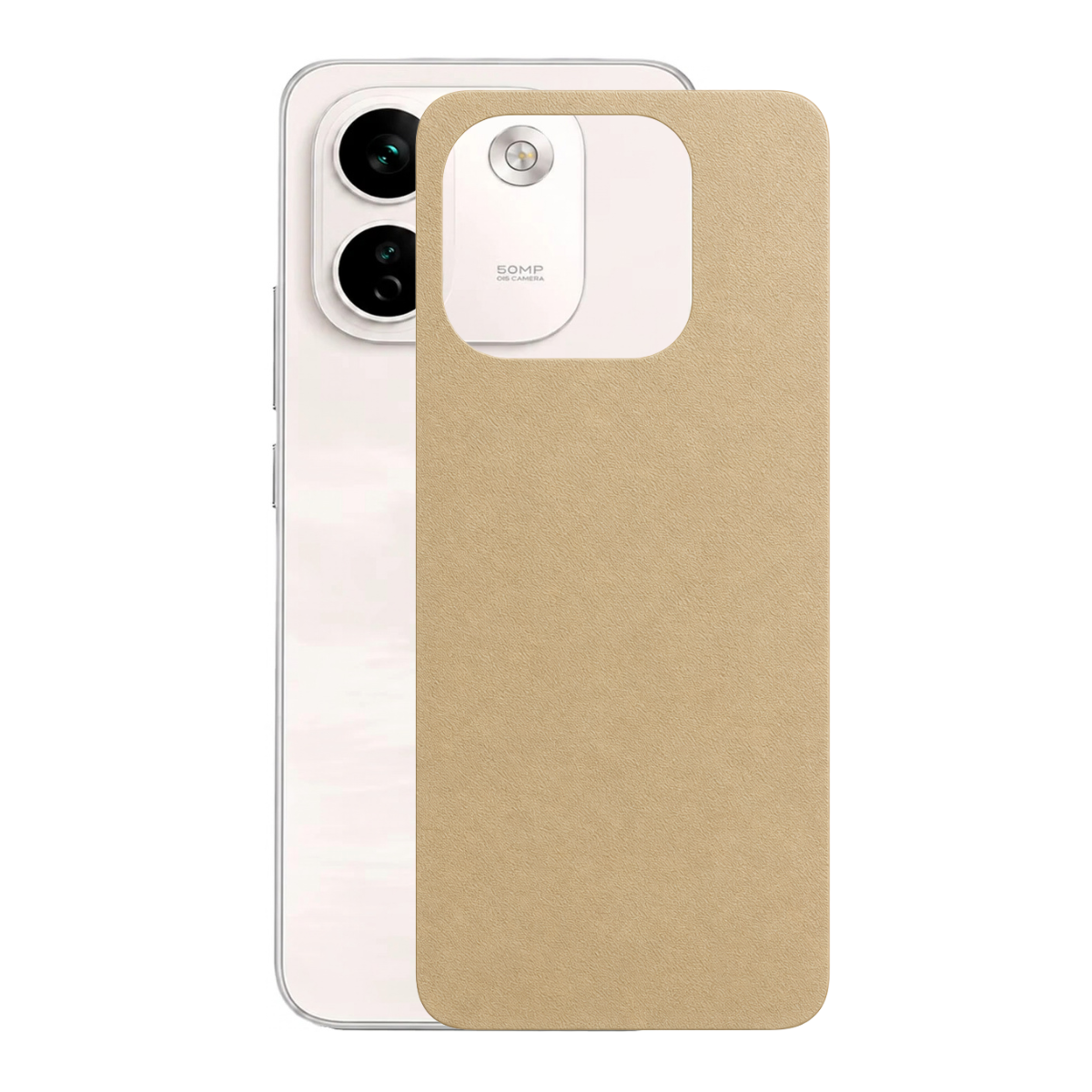Película para Redmi Note 17 Pro Max - Traseira Efeito Couro Bege - Gshield