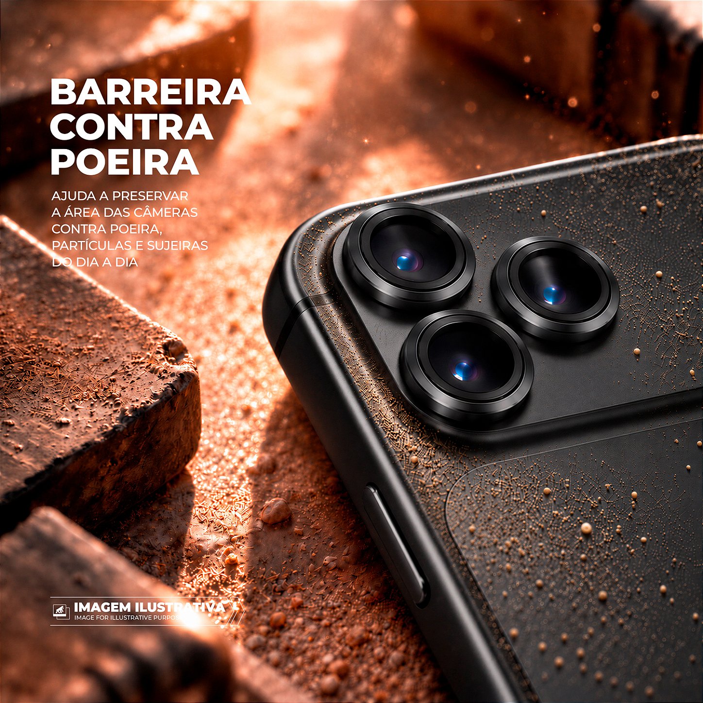 Protetor de Lente Dinamic para iPhone 18 Pro / 18 Pro Max - Preta - Gshield - foto 5