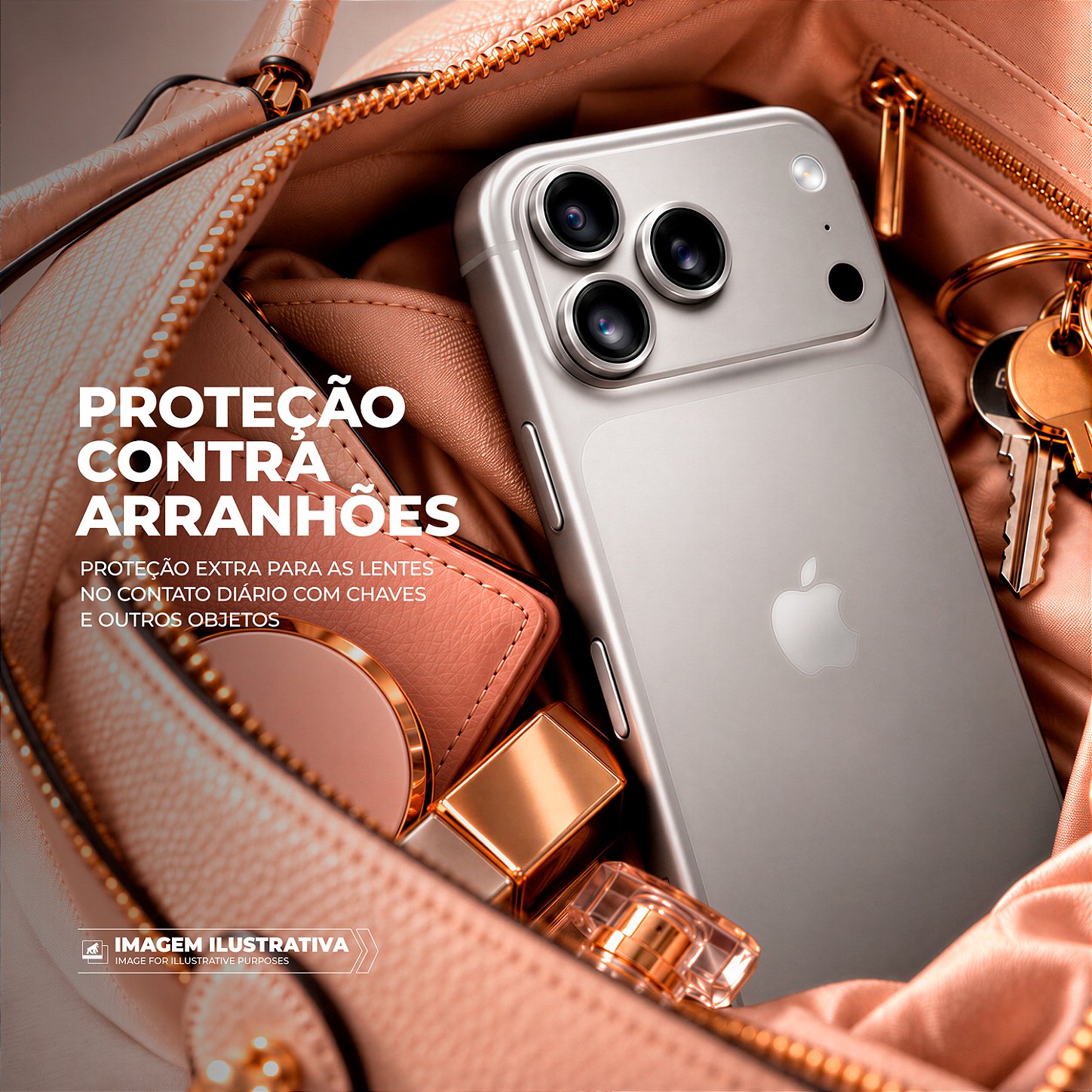 Protetor de Lente Dinamic para iPhone 18 Pro / 18 Pro Max - Cinza - Gshield - foto 6