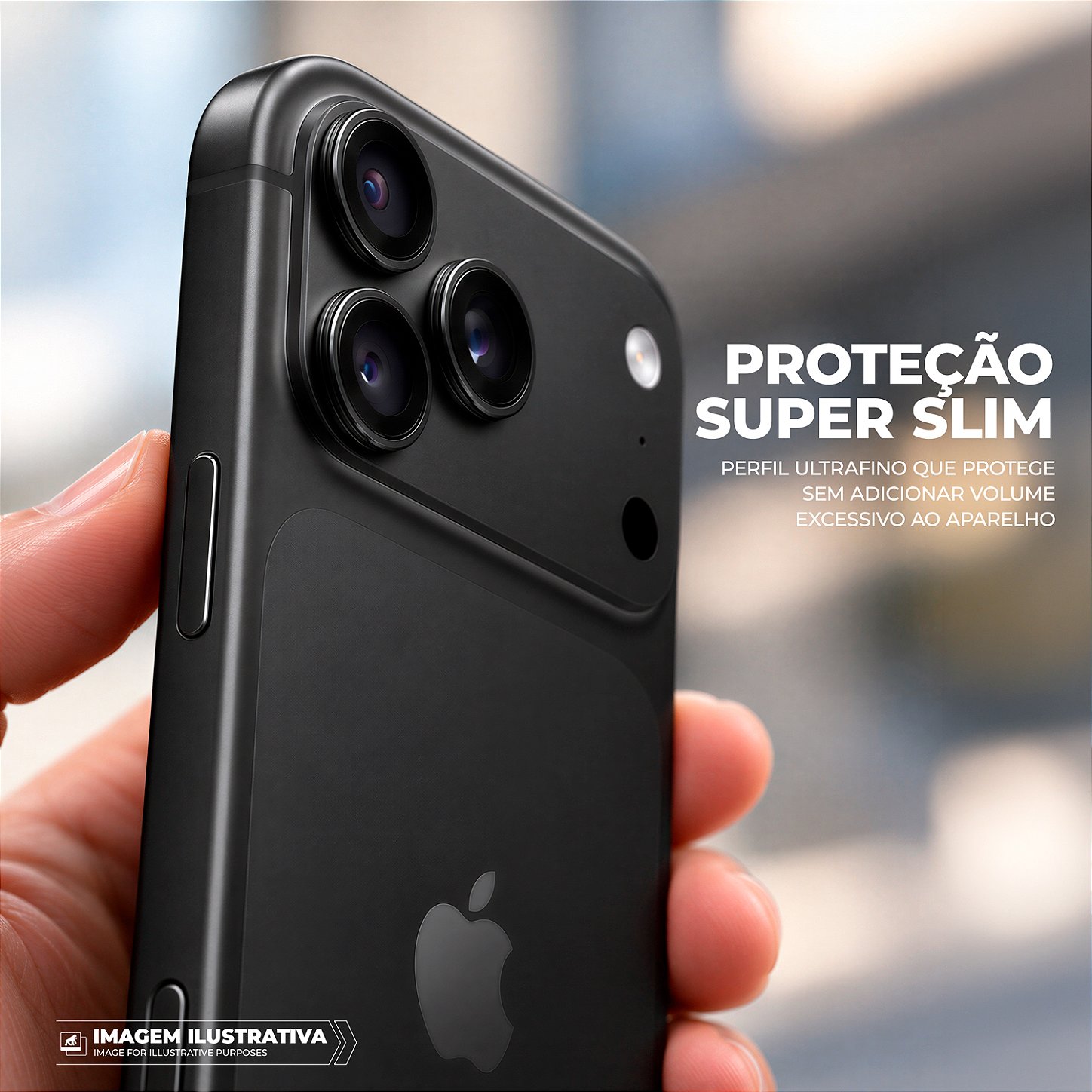 Protetor de Lente Dinamic Slim para iPhone 18 Pro / 18 Pro Max - Preta - Gshield - foto 3