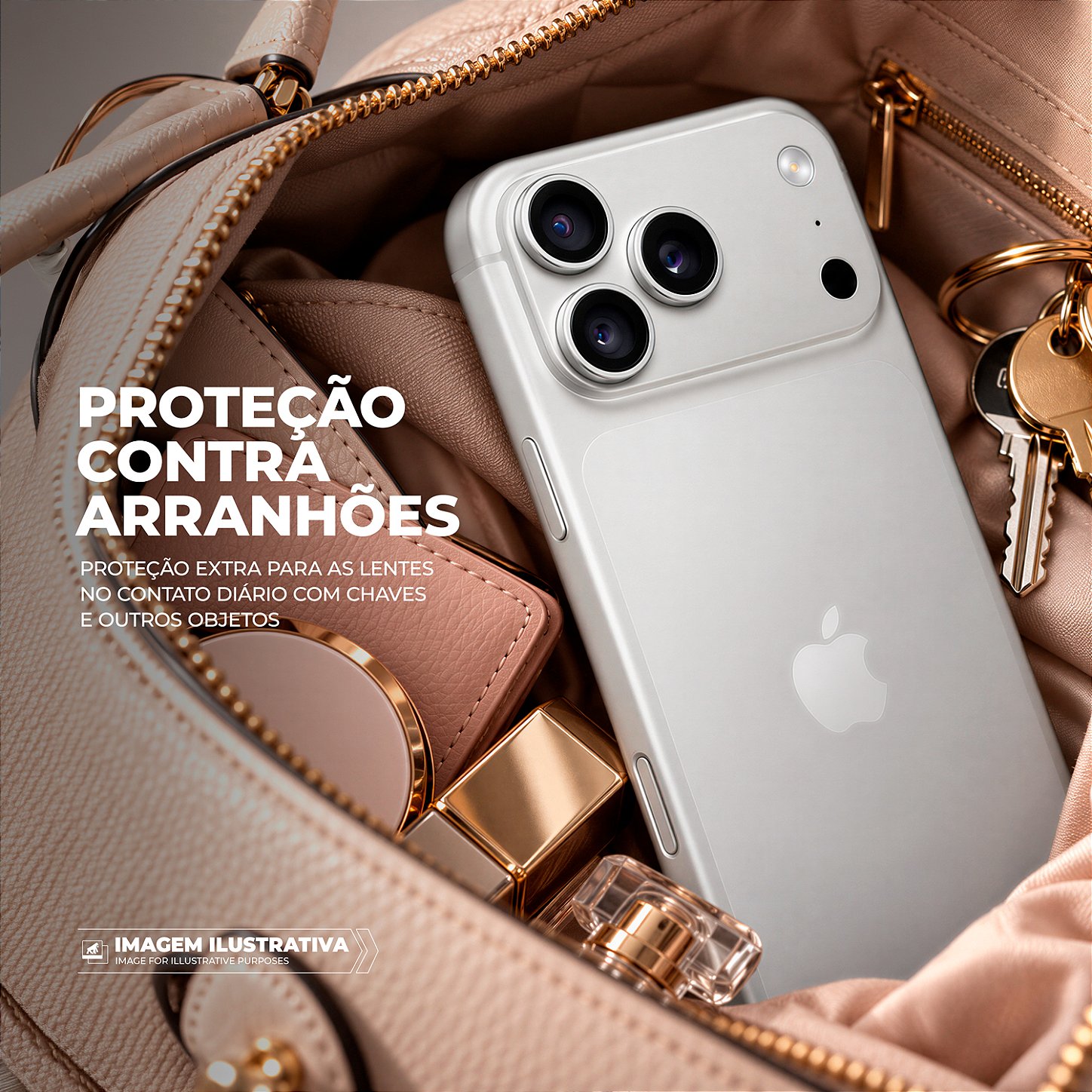 Protetor de Lente Dinamic Slim para iPhone 18 Pro / 18 Pro Max - Cinza - Gshield - foto 6