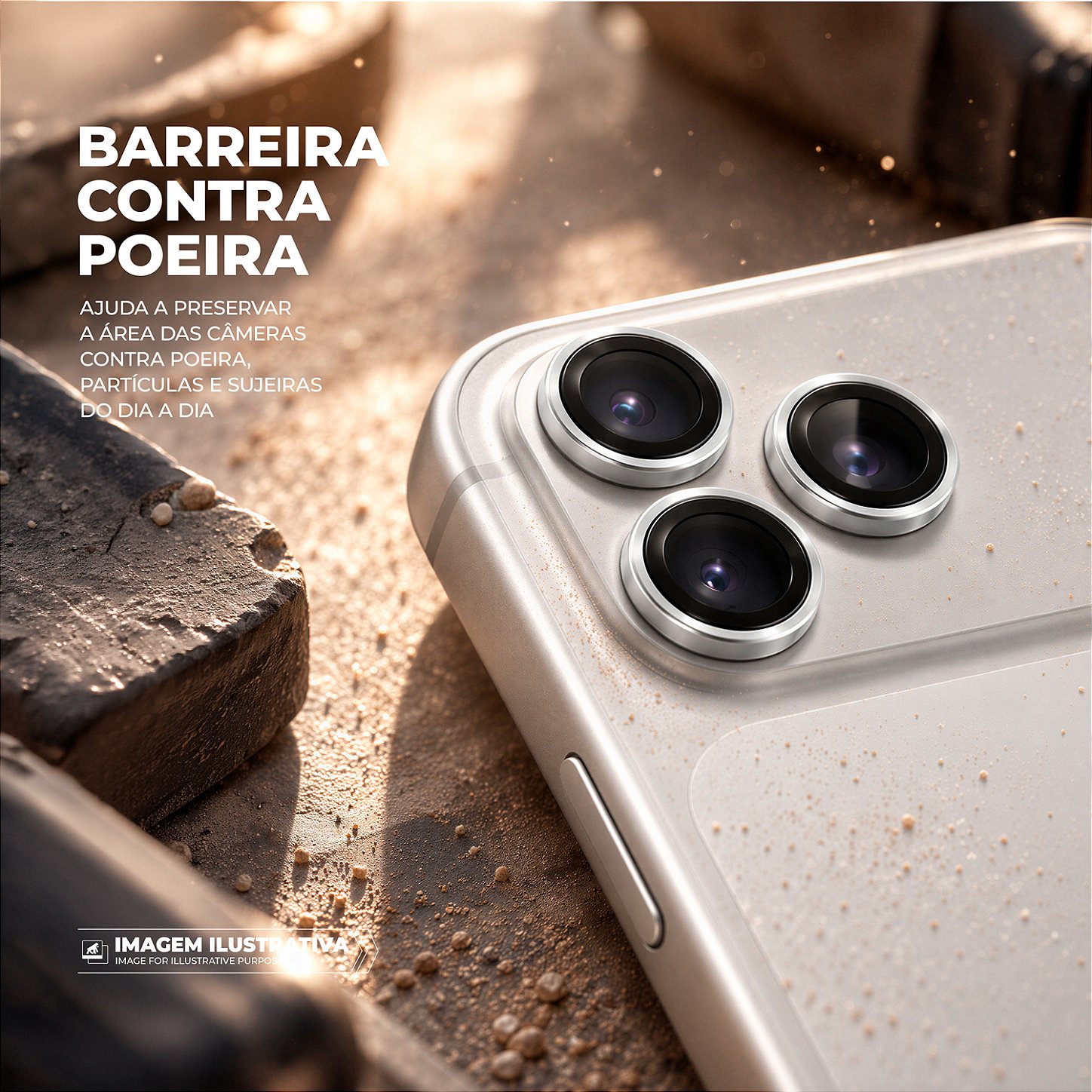 Protetor de Lente Dinamic Slim para iPhone 18 Pro / 18 Pro Max - Cinza - Gshield - foto 5