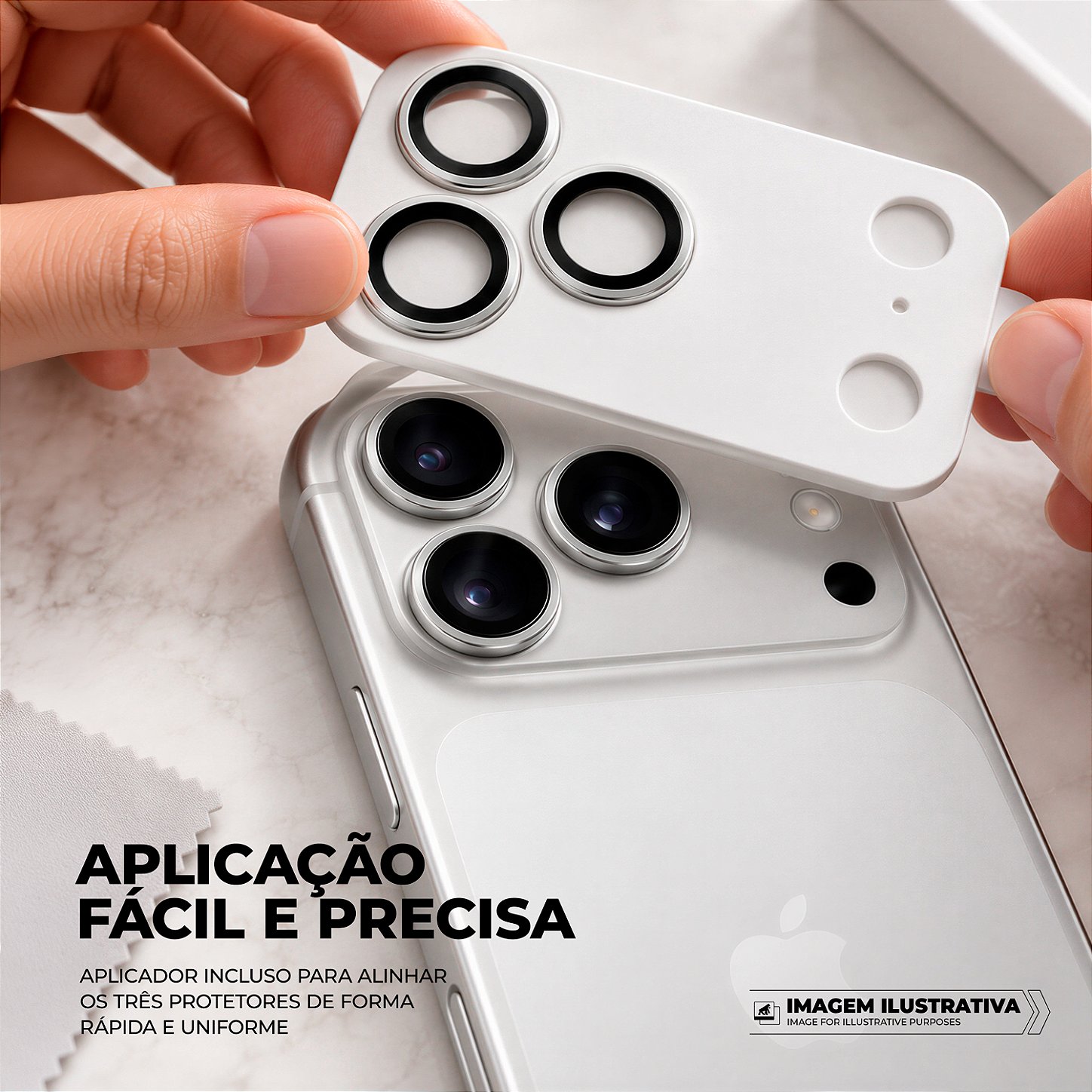 Protetor de Lente Dinamic Slim para iPhone 18 Pro / 18 Pro Max - Cinza - Gshield - foto 4