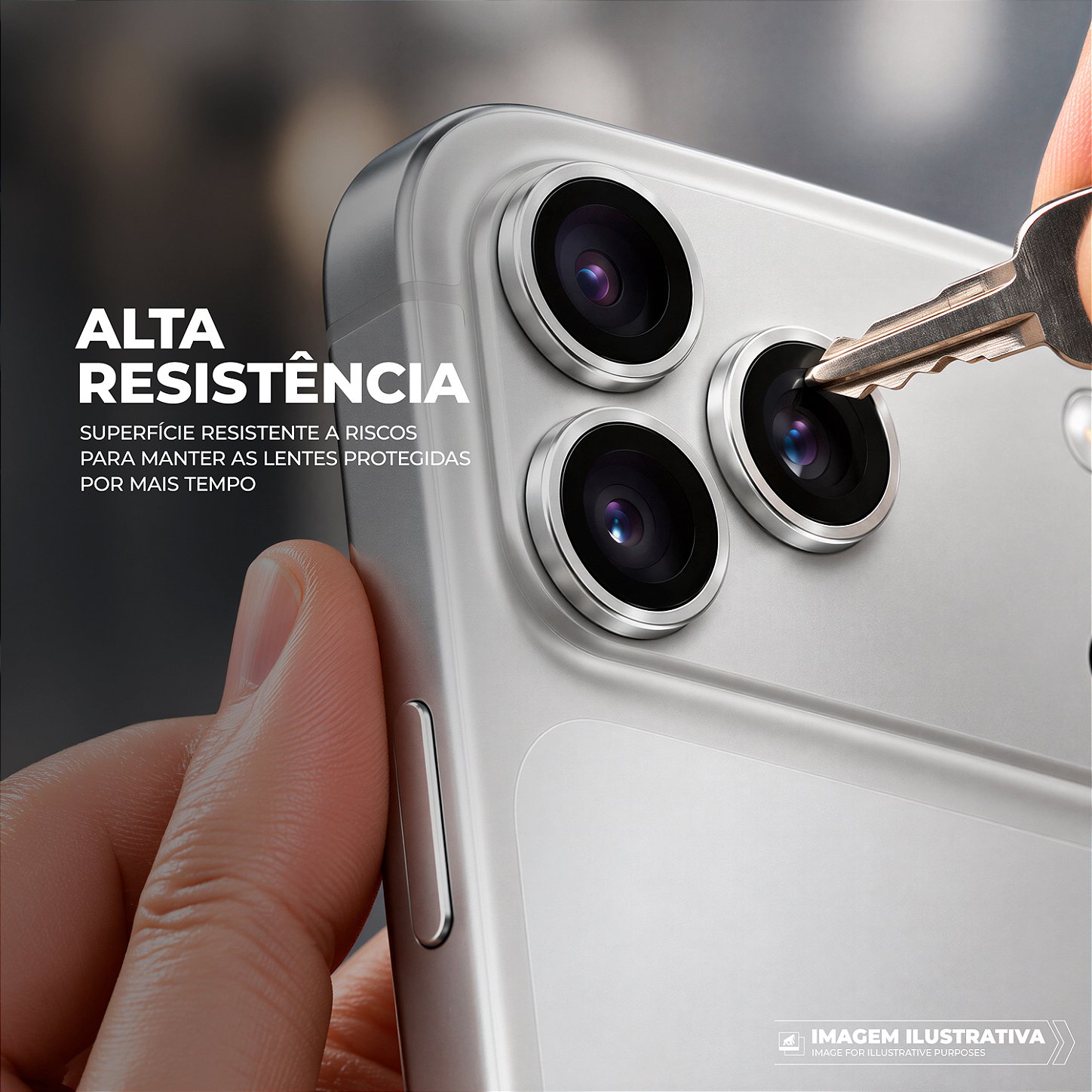 Protetor de Lente Dinamic Slim para iPhone 18 Pro / 18 Pro Max - Cinza - Gshield - foto 7