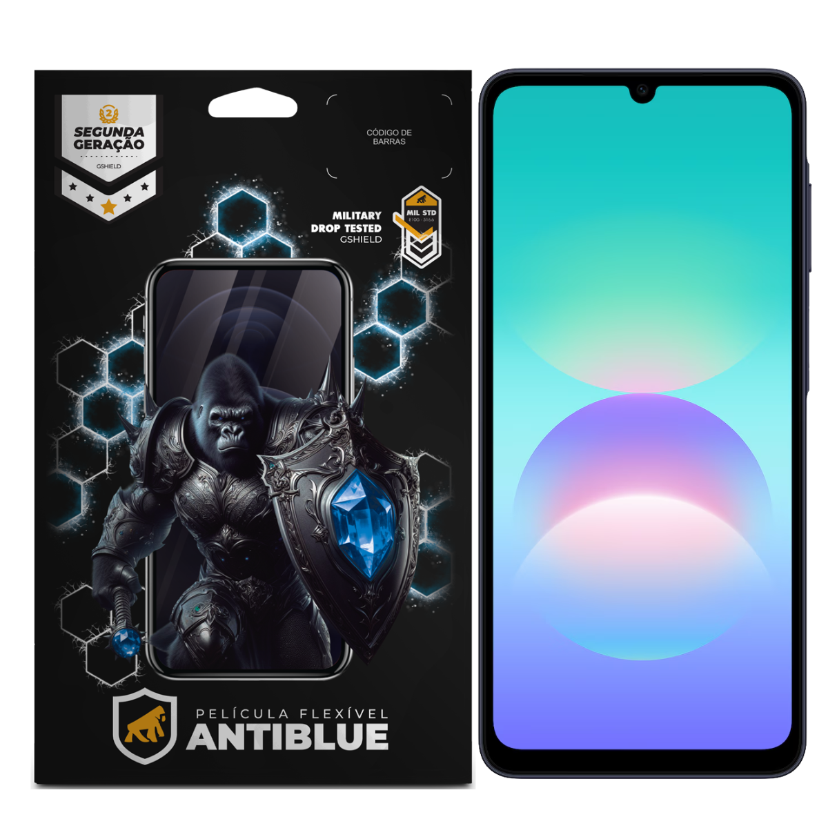 Película para Samsung Galaxy A08 - AntiBlue - Gshield