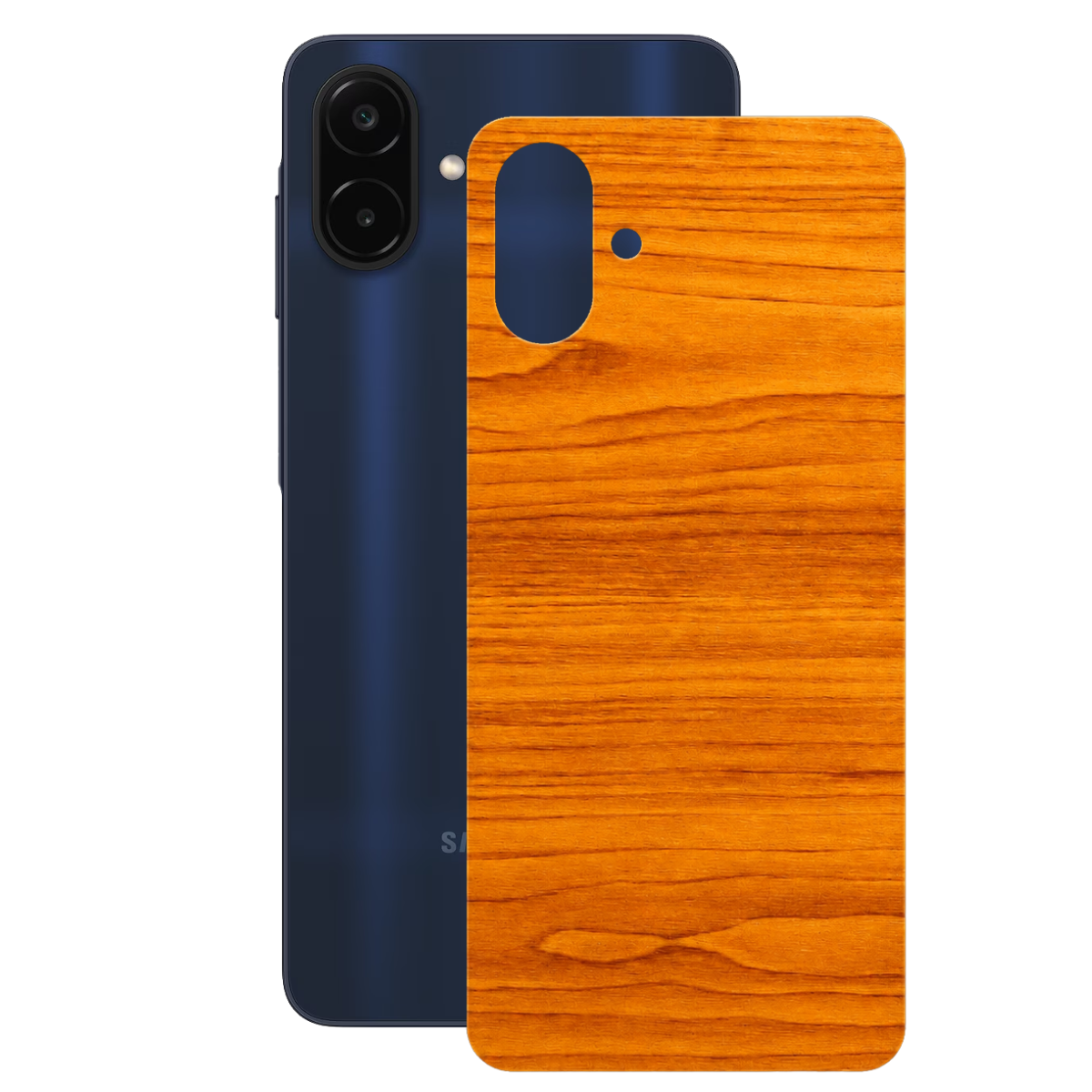 Película para Samsung Galaxy A08 - Traseira Efeito Madeira Clara - Gshield