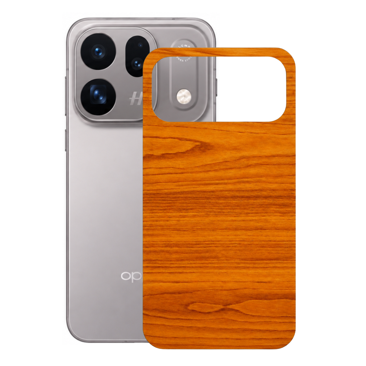 Película para Oppo Find X10 - Traseira Efeito Madeira Clara - Gshield