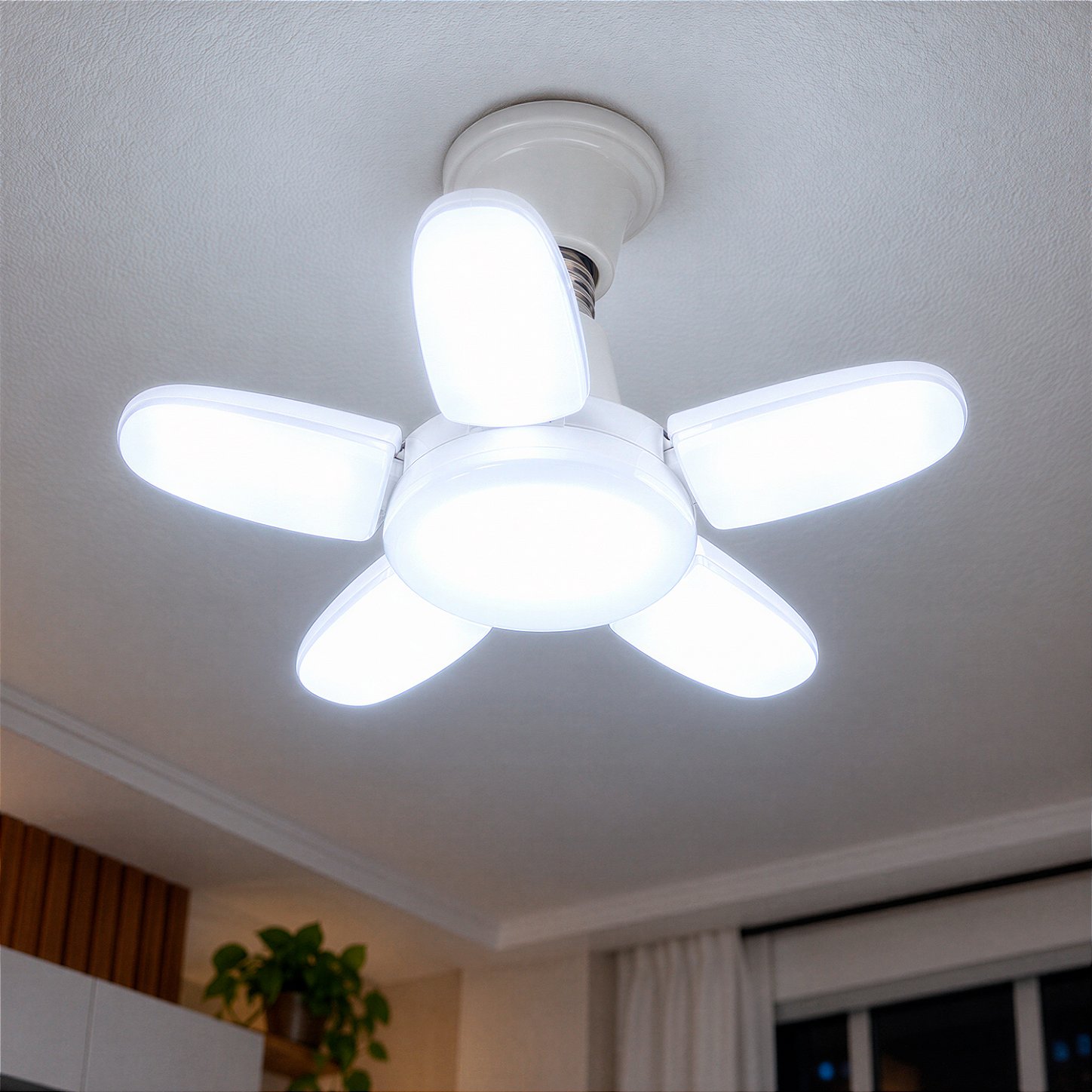 Lâmpada LED Articulável 55W E27 6500K Bivolt com Ângulo de Iluminação Ajustável - foto 4