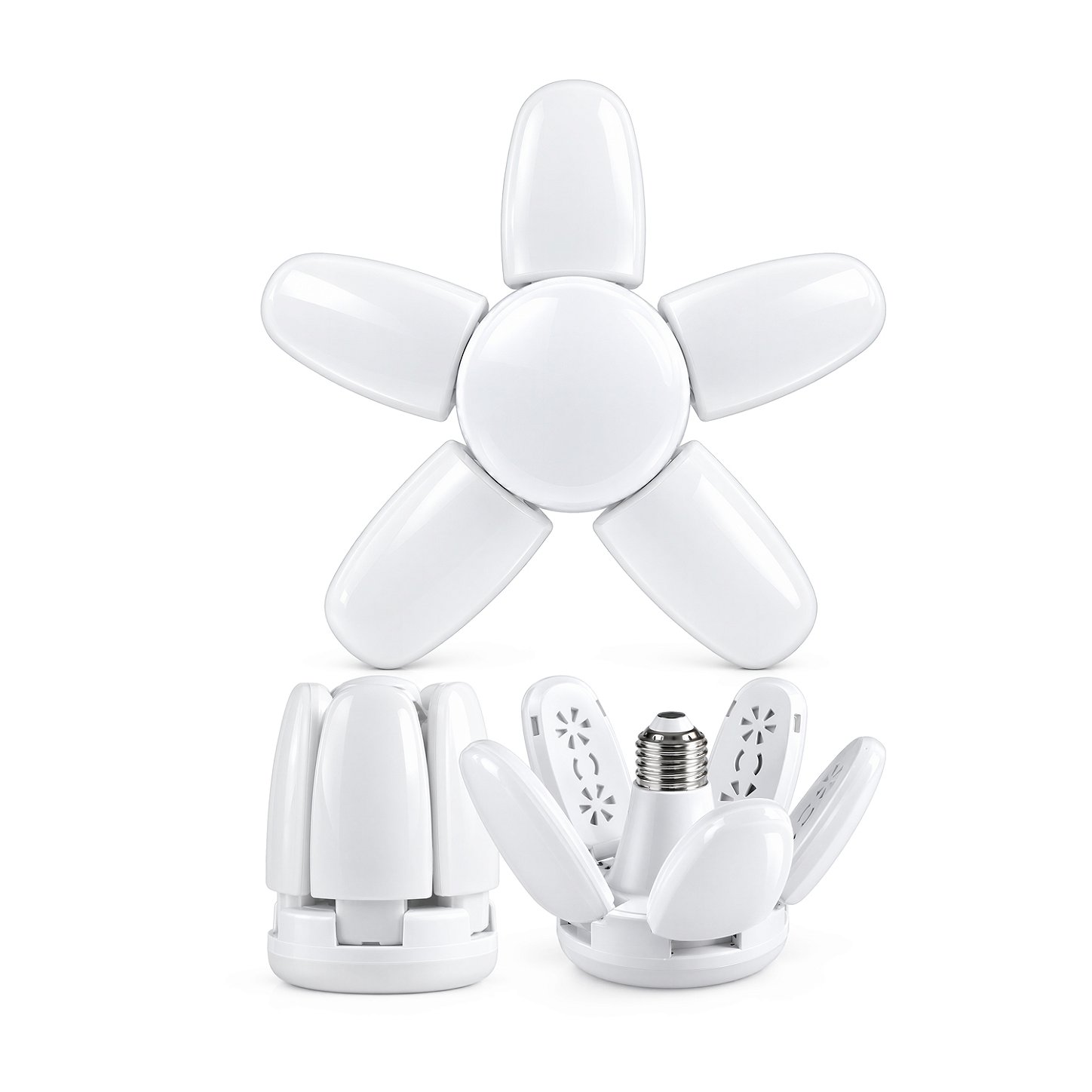 Lâmpada LED Articulável 55W E27 6500K Bivolt com Ângulo de Iluminação Ajustável
