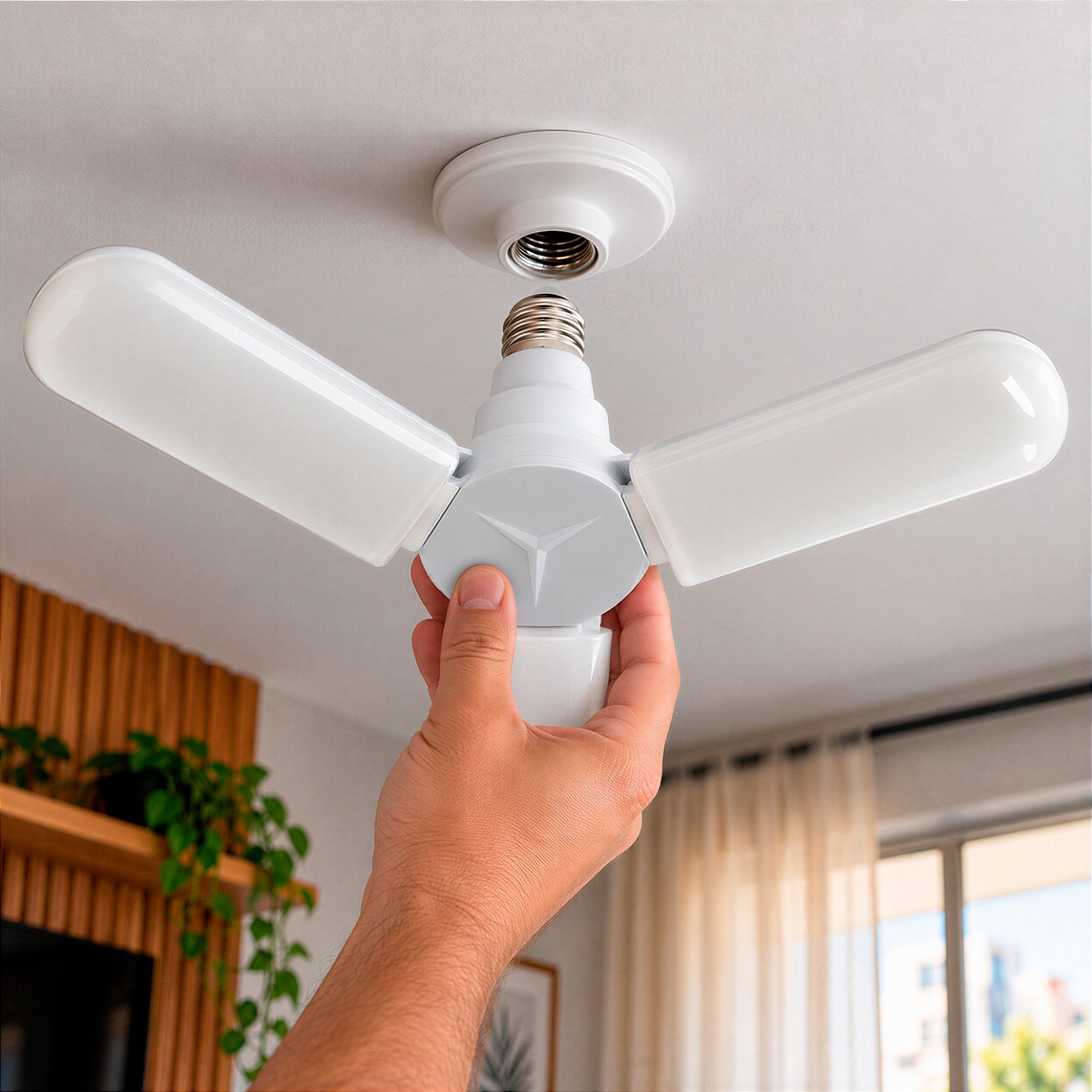 Lâmpada LED Articulável 36W E27 6500K Bivolt com Ângulo de Iluminação Ajustável - foto 3