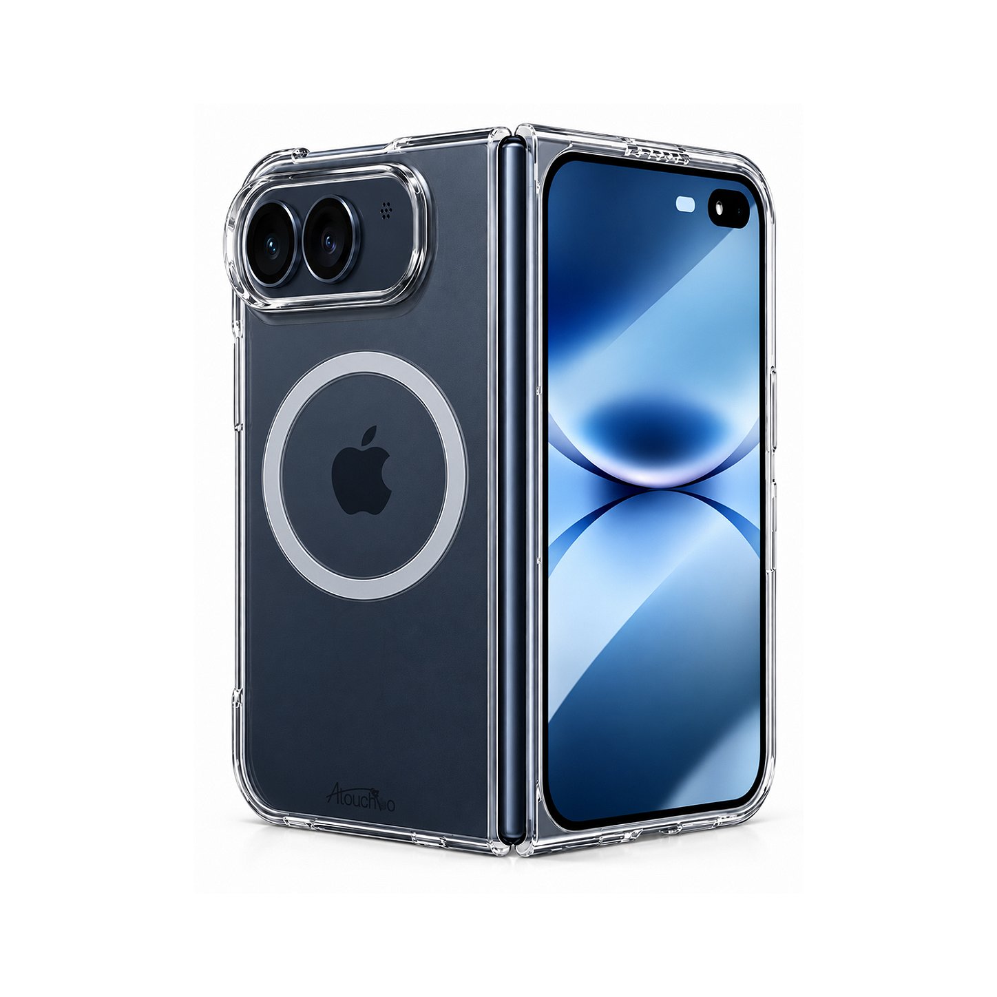 Capa Transparente Slim Anti-impacto com Visual Cristalino e Magsafe Integrado - iPhone Duo - Antishock