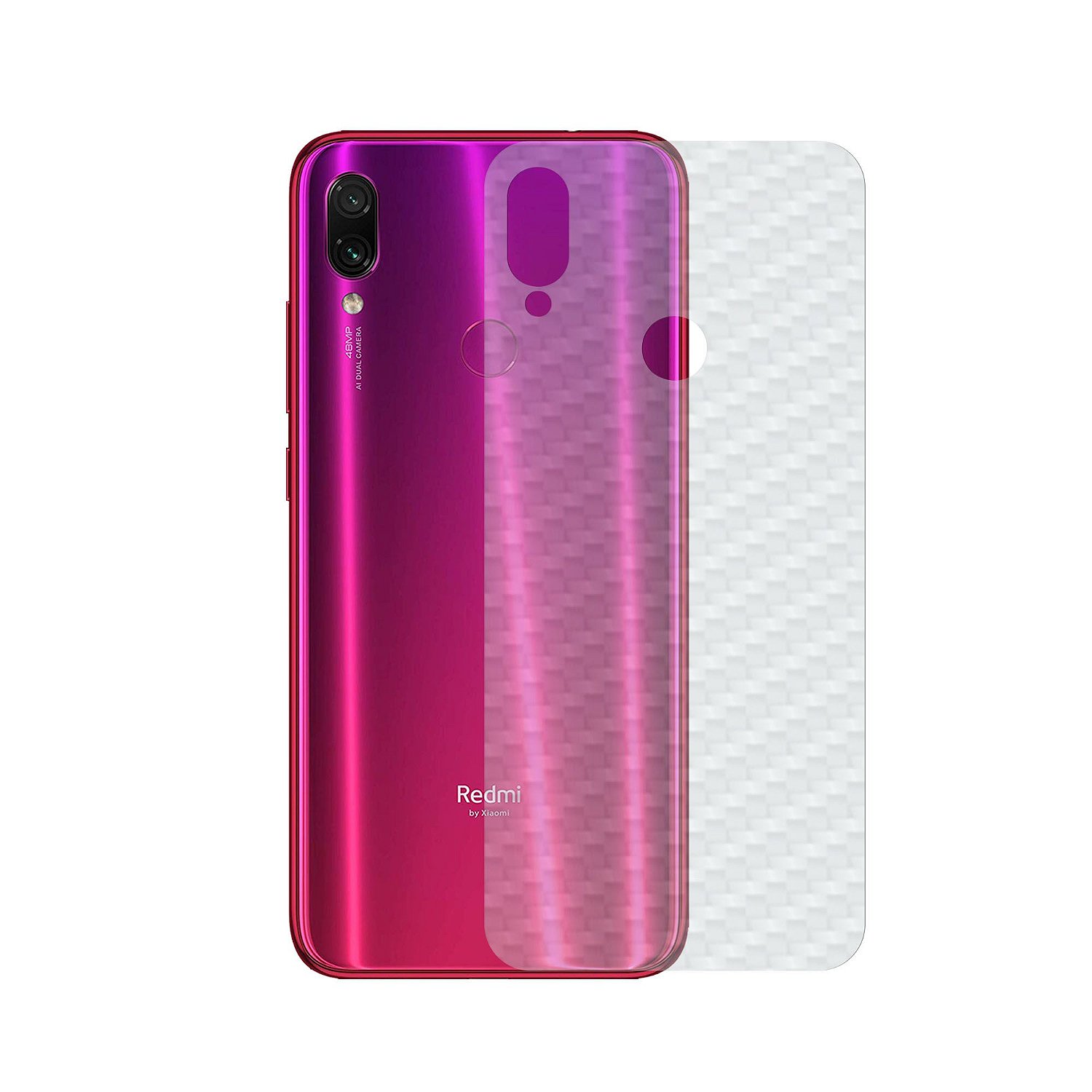 Película para Xiaomi Redmi Note 7 - Traseira de Fibra de Carbono - Gshield