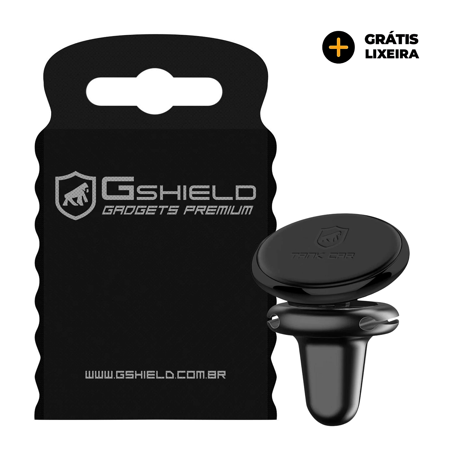 Kit Suporte Veicular Magnético Defender e Lixeira Veicular - Gshield
