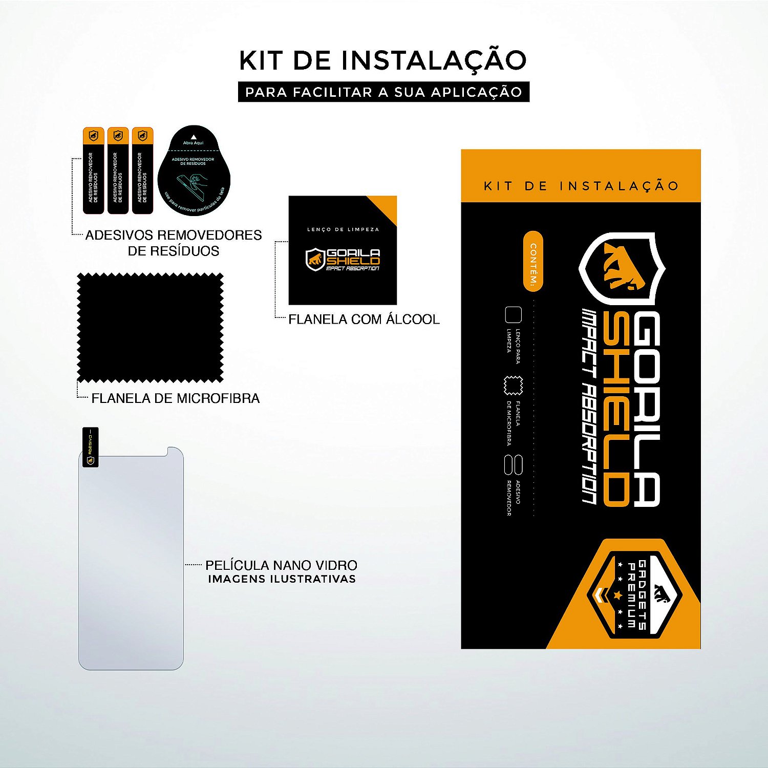 Película para Motorola Moto E6 Plus e E6S - Nano Vidro - Gshield - foto 5