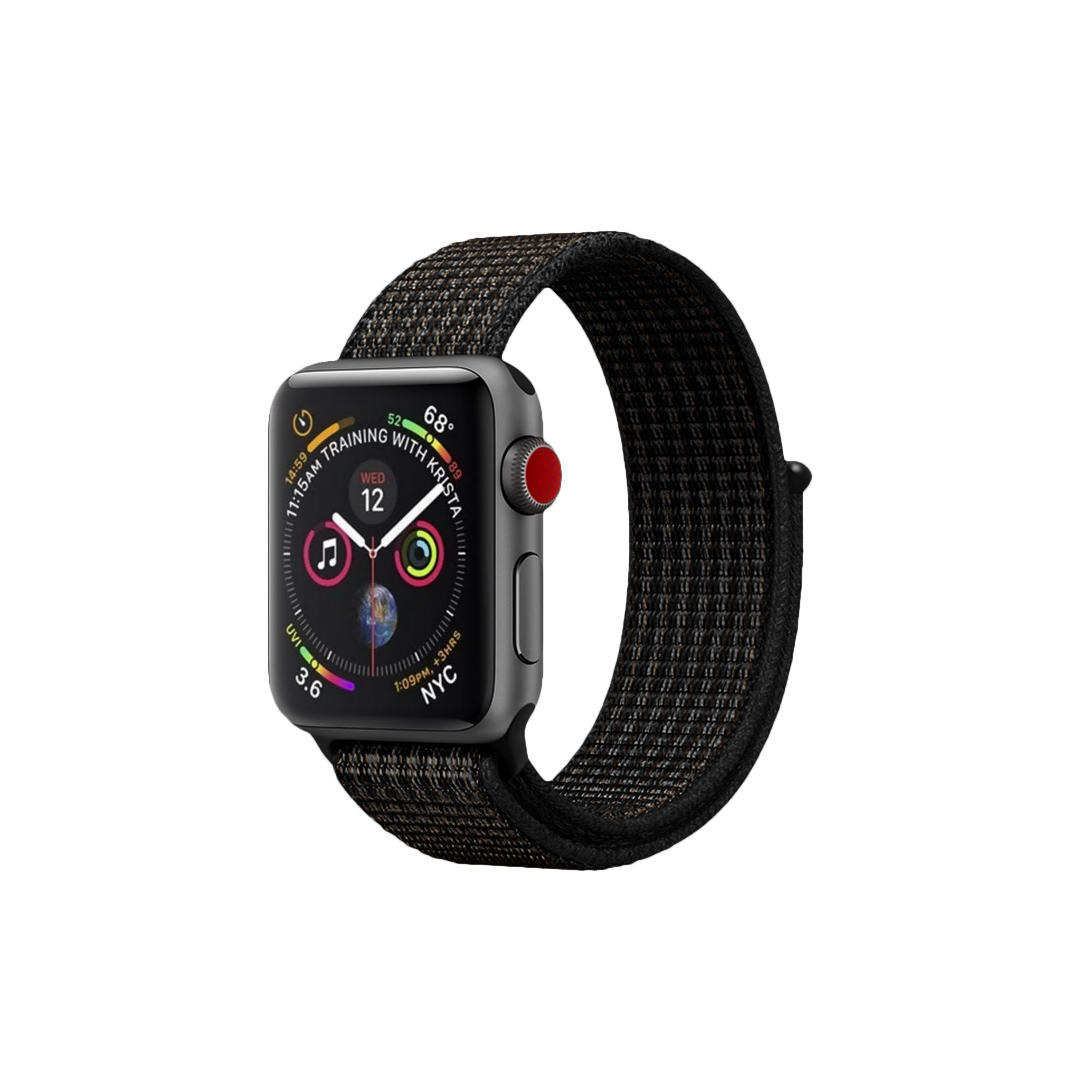 Pulseira para Apple Watch 42 / 44 / 45 / 49 MM Ballistic - Preta - Gshield