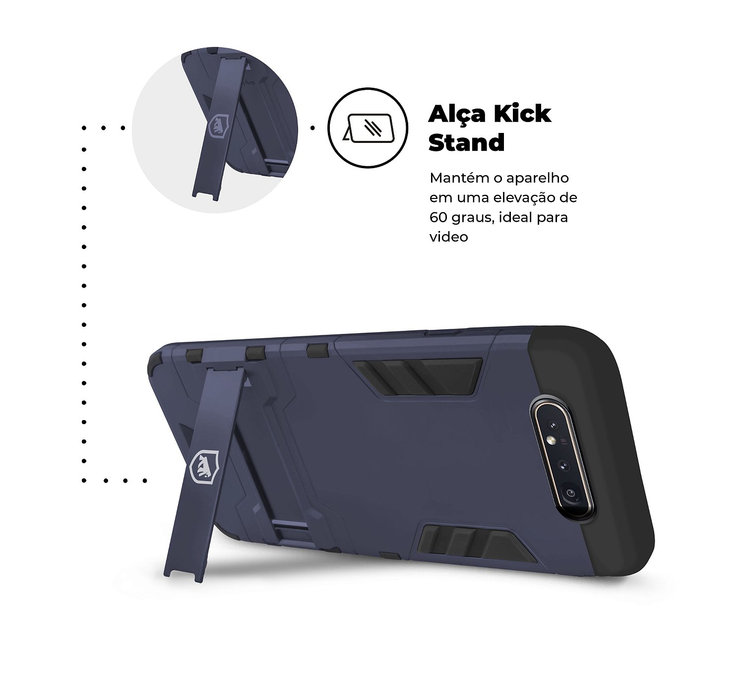 Capa para Samsung Galaxy A80 - Armor - Gshield - foto 2