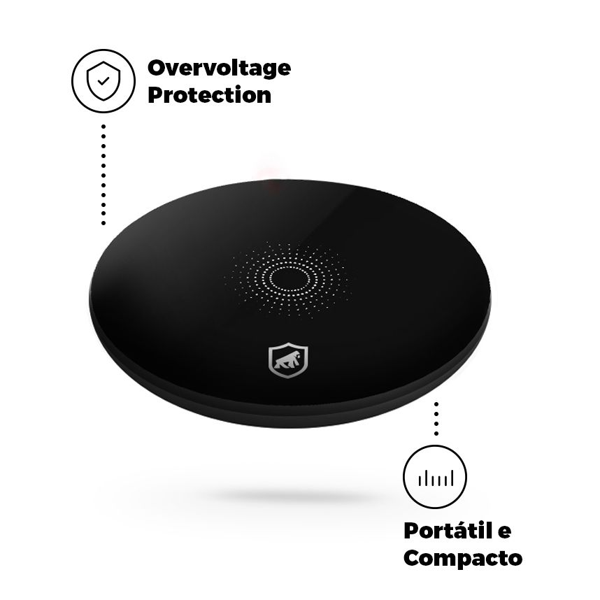 Carregador por indução Wireless Sem Fio Ultra Slim - Gshield