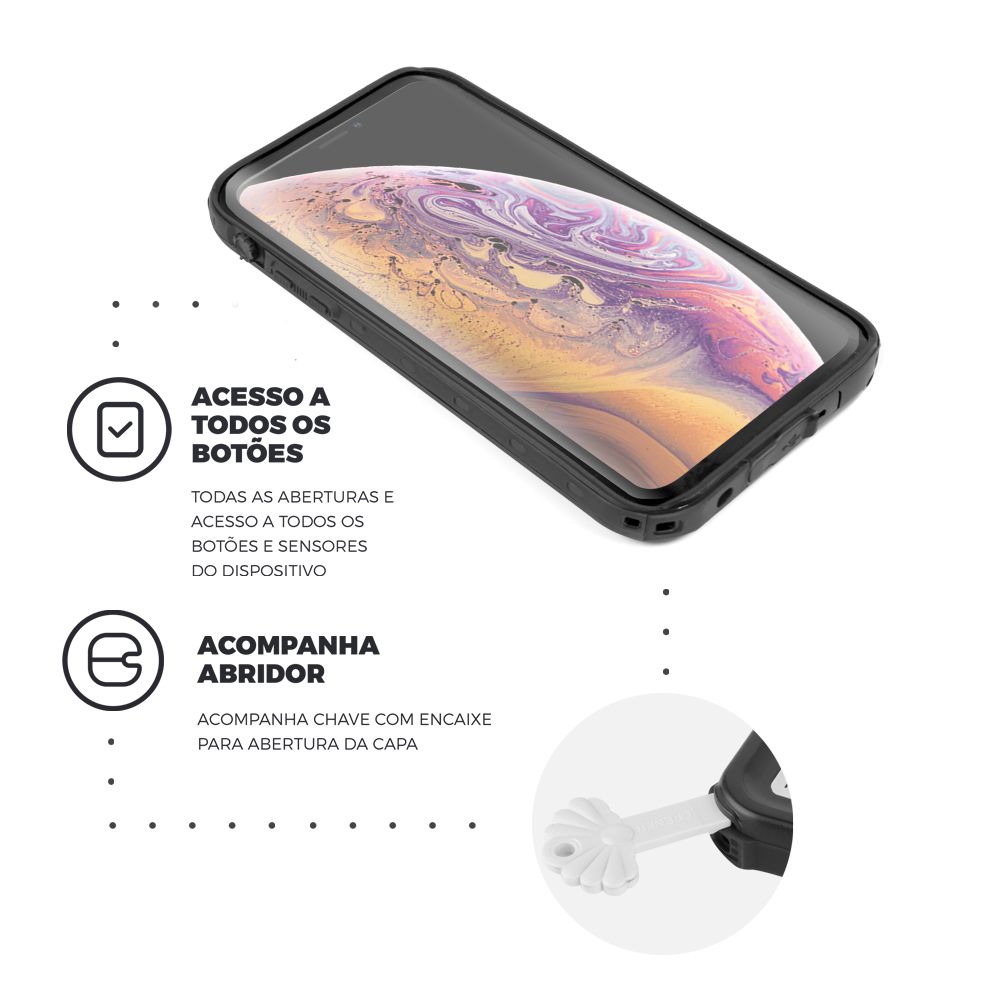 Capa à Prova d'água Nautical para iPhone X / XS - GShield - foto 6