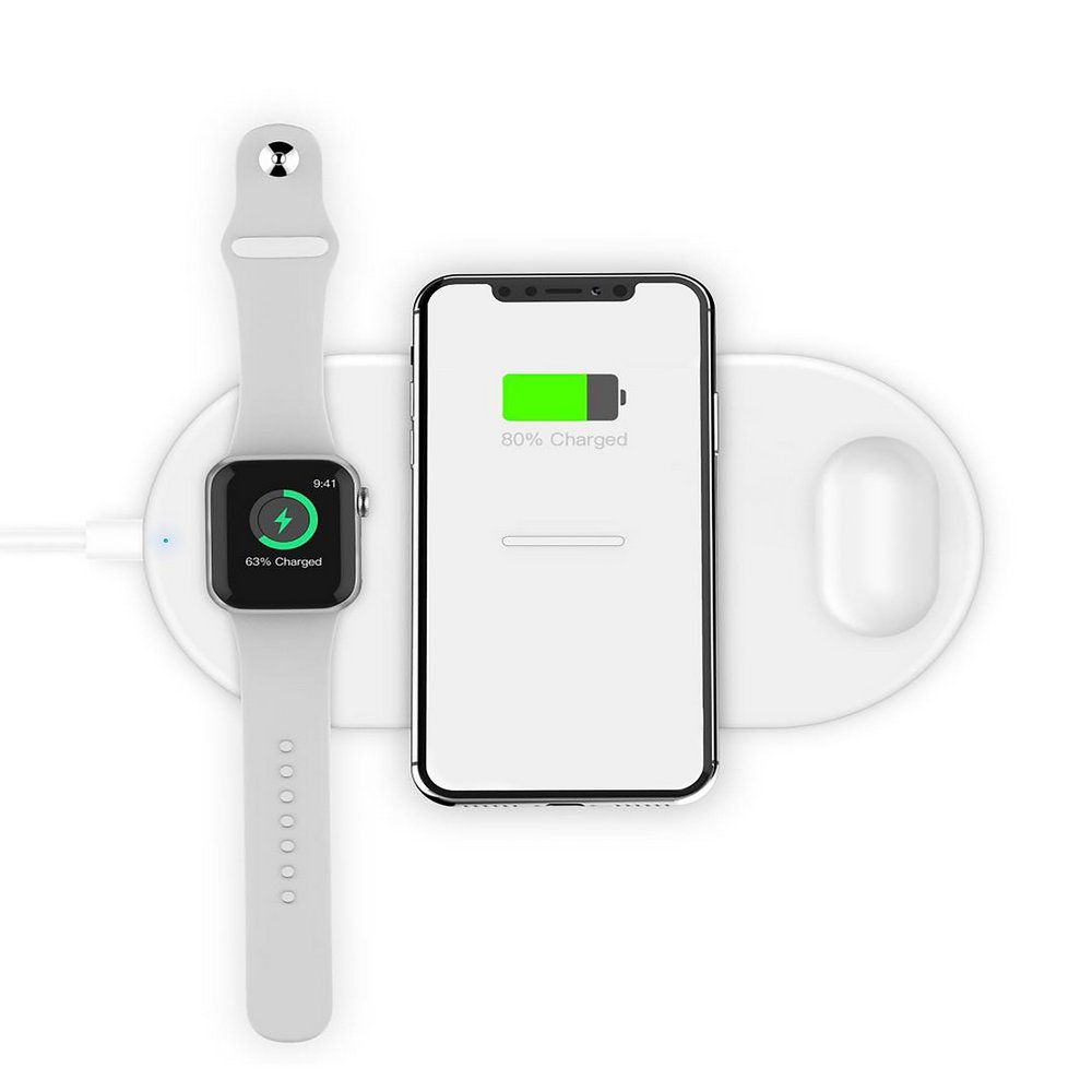 Carregador Wireless sem fio indução Pad 3 Em 1 - Gshield - foto 3