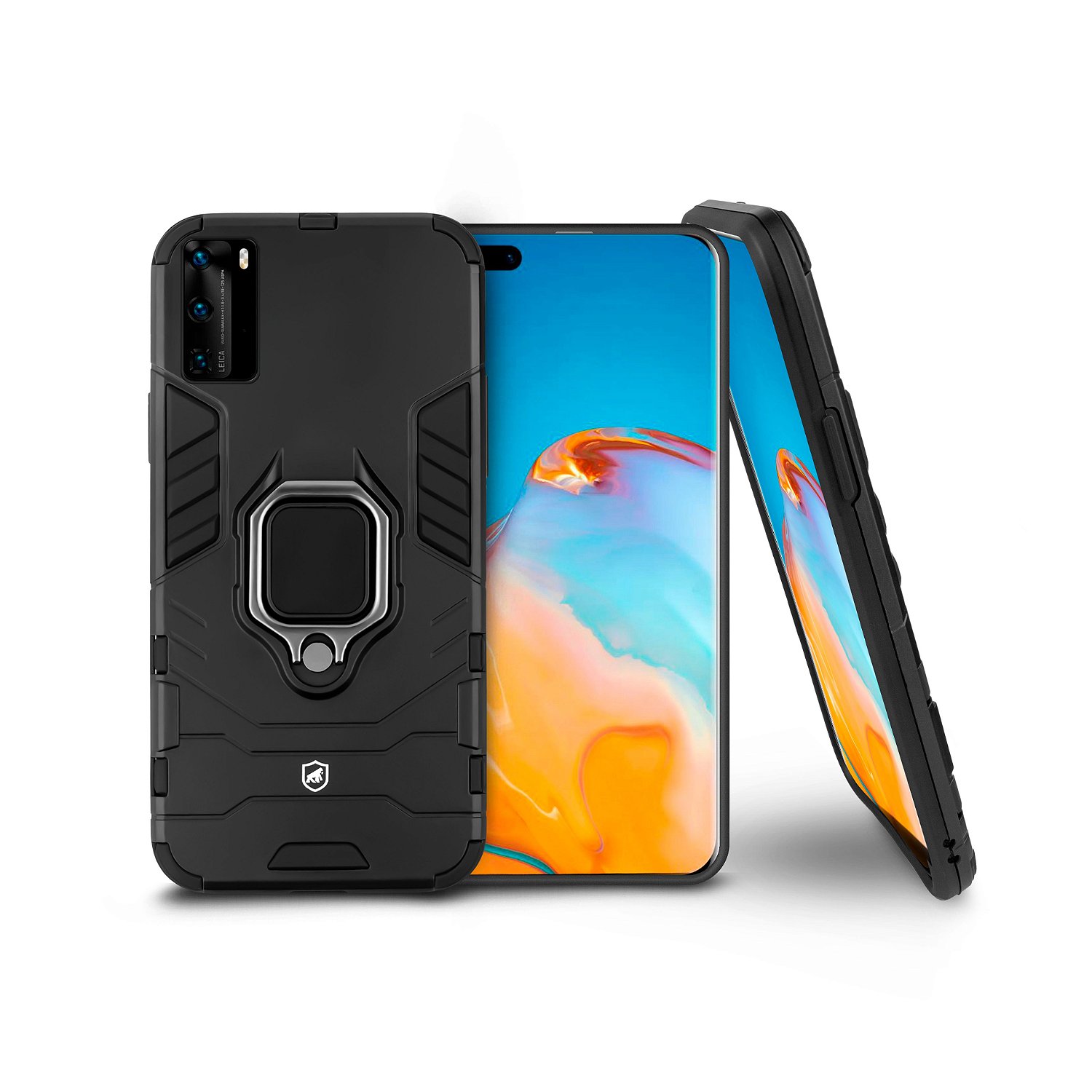 Capa para Huawei P40 - Defender Black - Gshield - foto 4