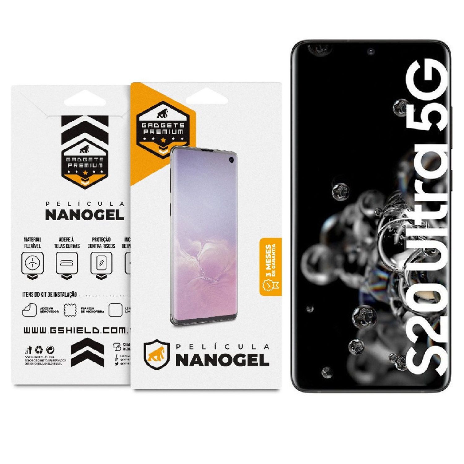 Película para Samsung Galaxy S20 Ultra - Nano Gel Dupla - Gshield
