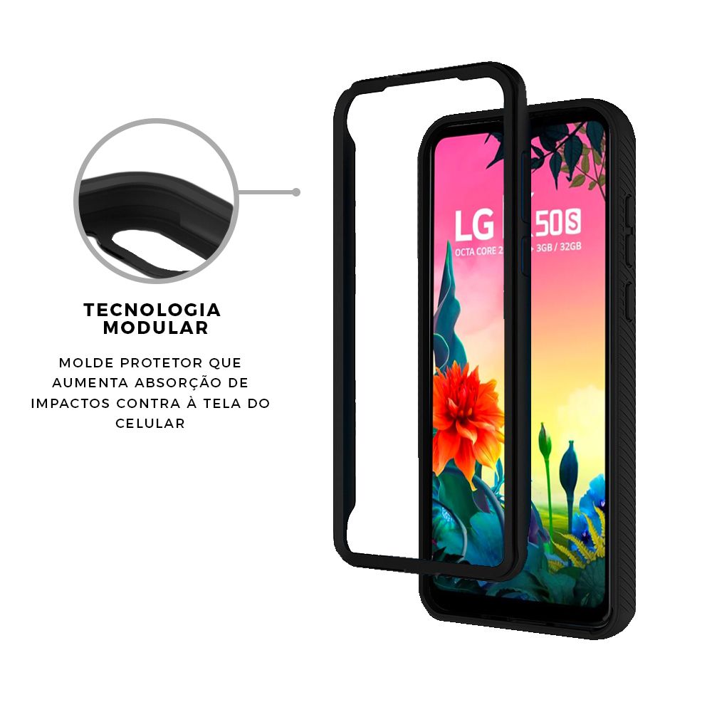 Capa para LG K50S - Stronger Preta - Gshield - foto 3