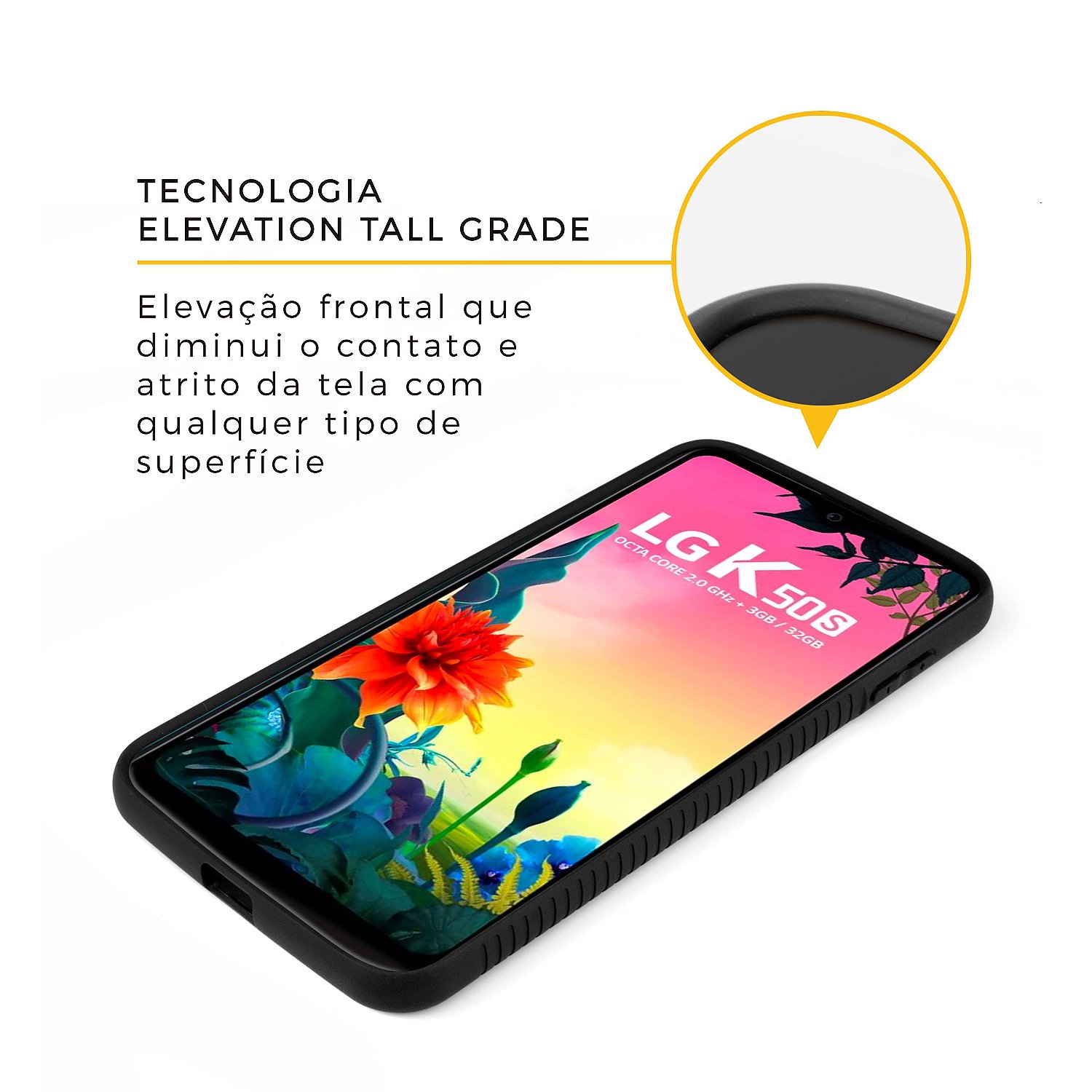 Capa para LG K50S - Stronger Preta - Gshield - foto 2