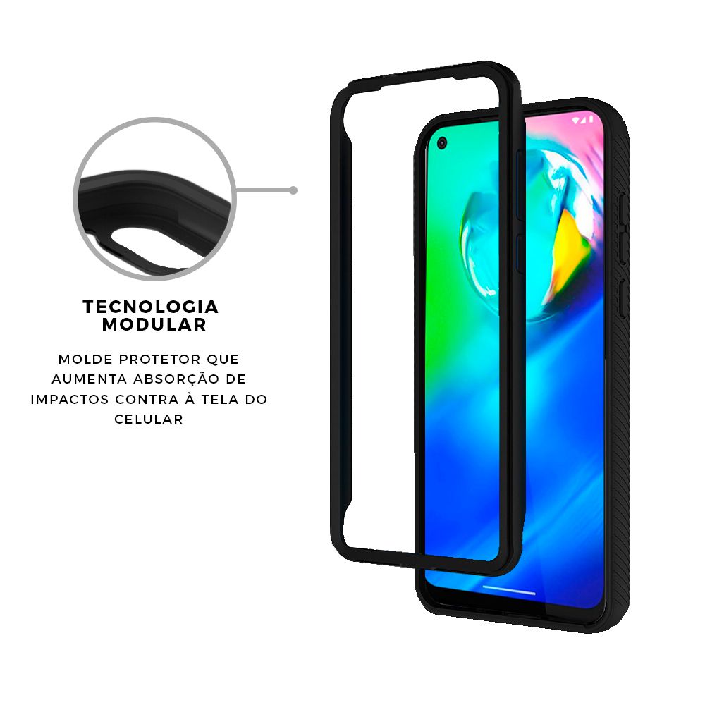Capa para Motorola Moto G Pro - Stronger Preta - Gshield