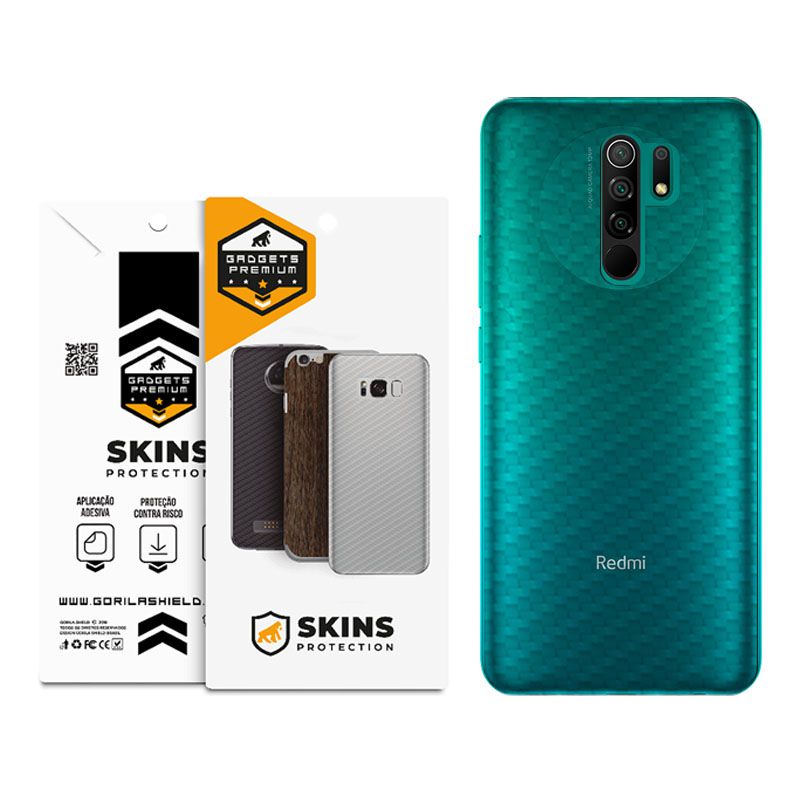 Película para Xiaomi Redmi 9 - Traseira de Fibra de Carbono - Gshield