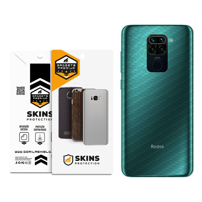 Película para Xiaomi Redmi Note 9 - Traseira de Fibra de Carbono - Gshield