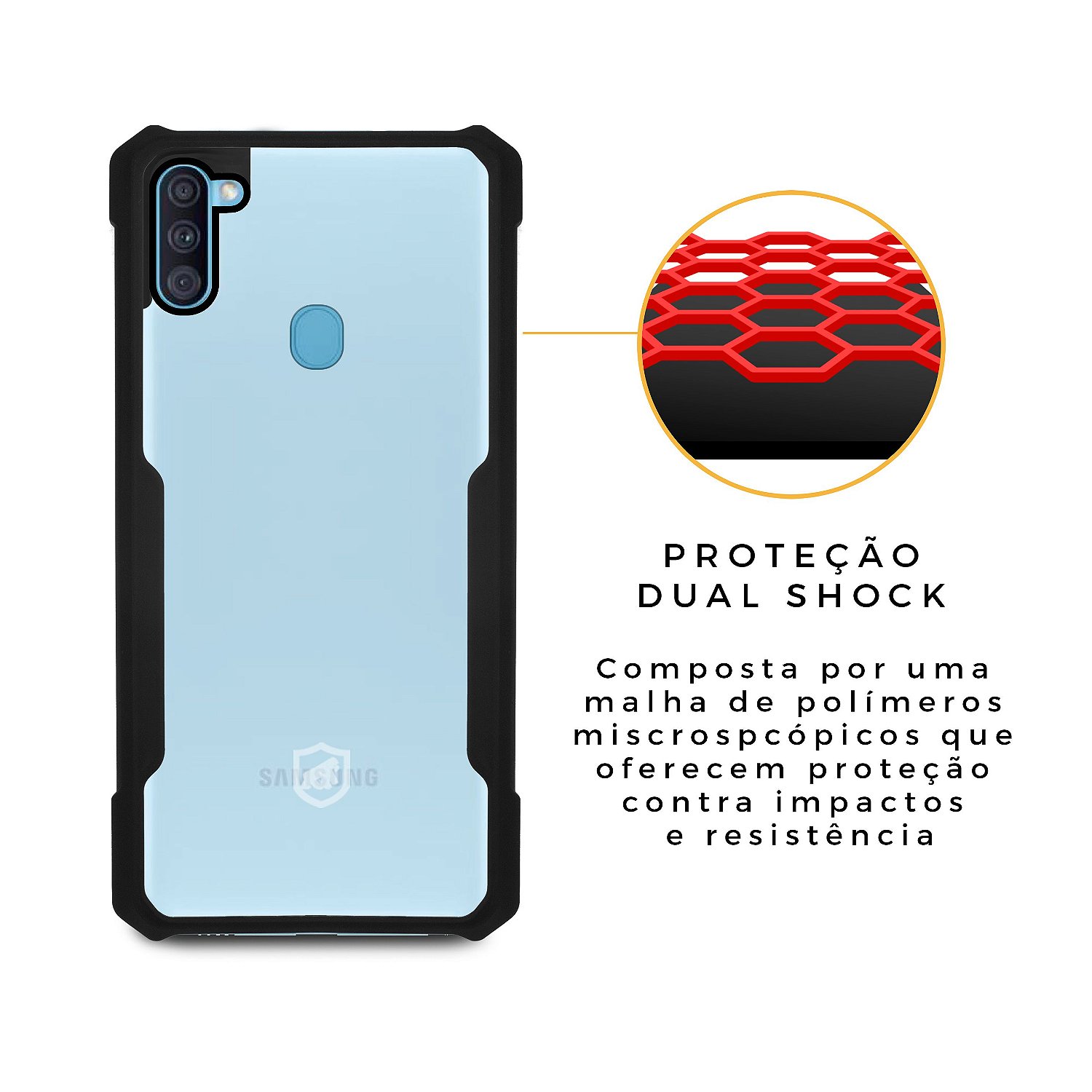 Capa para Samsung Galaxy A11 / Galaxy M11 - Dual Shock X - Gshield