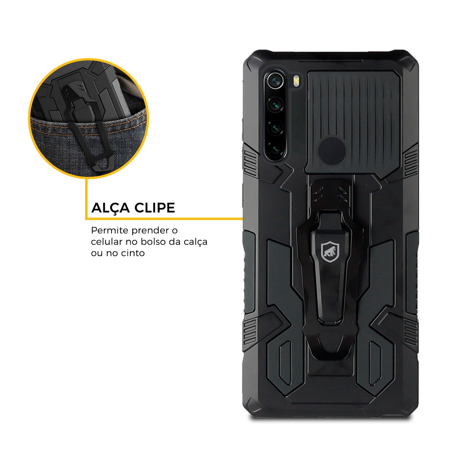 Capa para Xiaomi Redmi Note 8 - Clip - Gshield