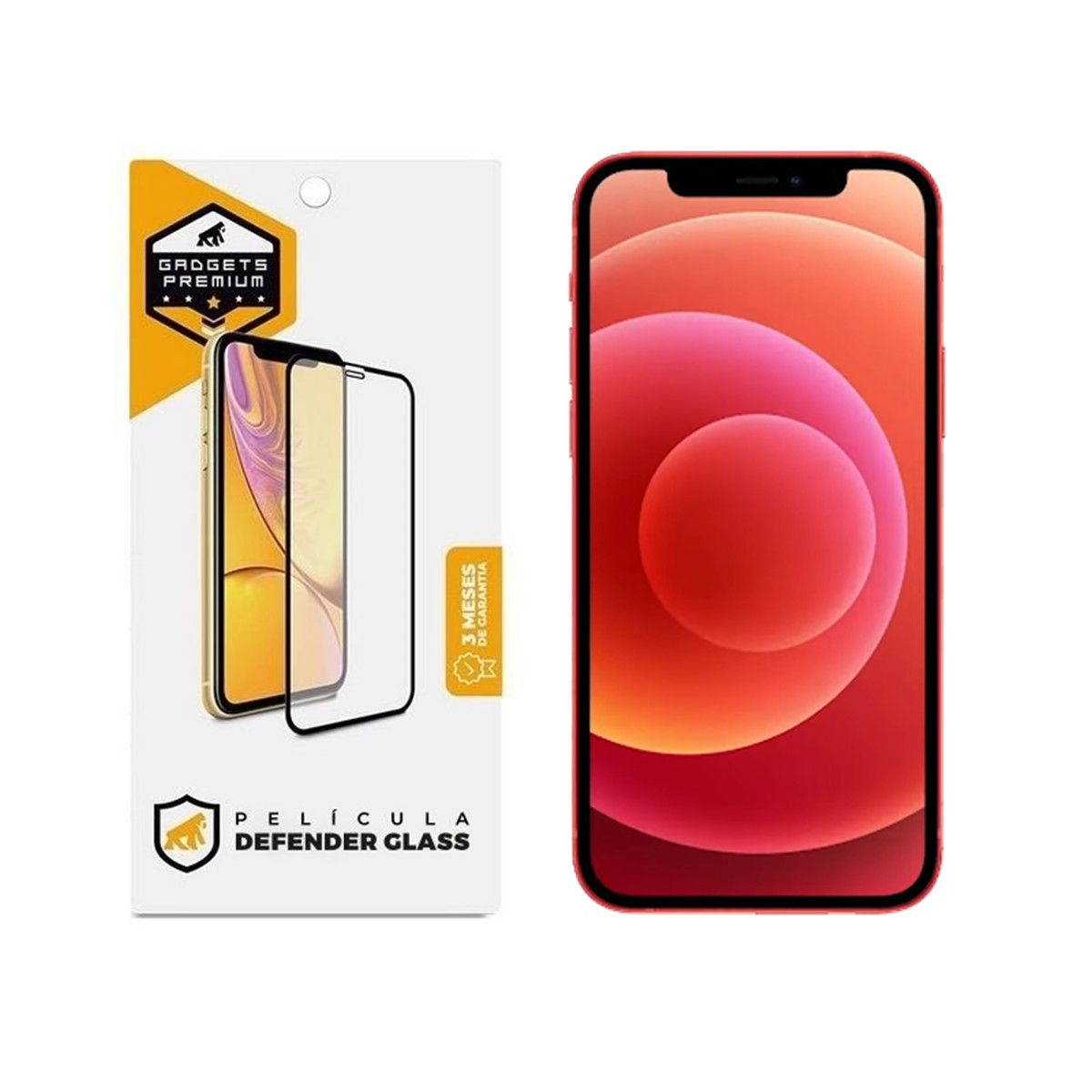 Película para iPhone 12 - Defender Glass Preta - Gshield