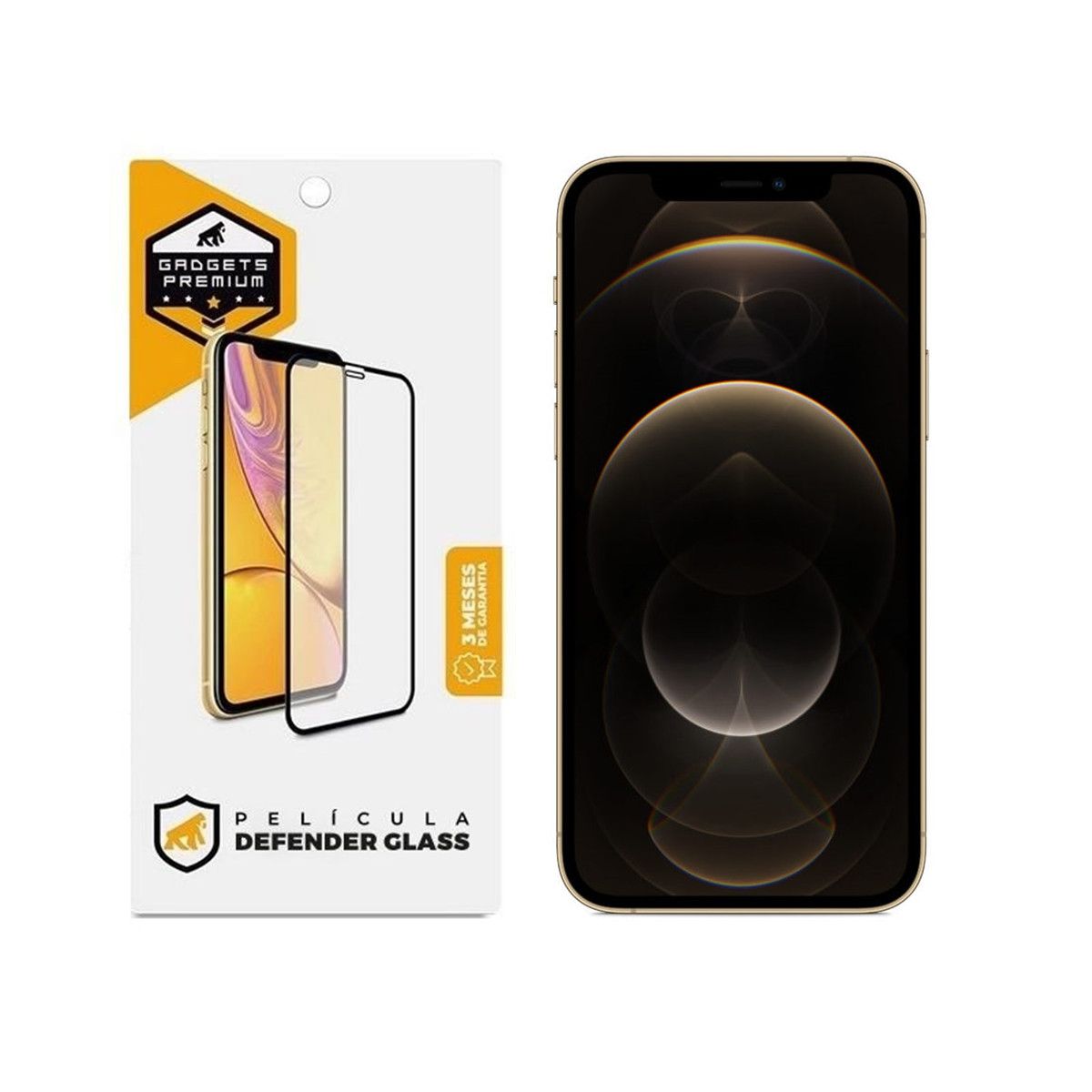 Película para iPhone 12 Pro Max - Defender Glass Preta - Gshield