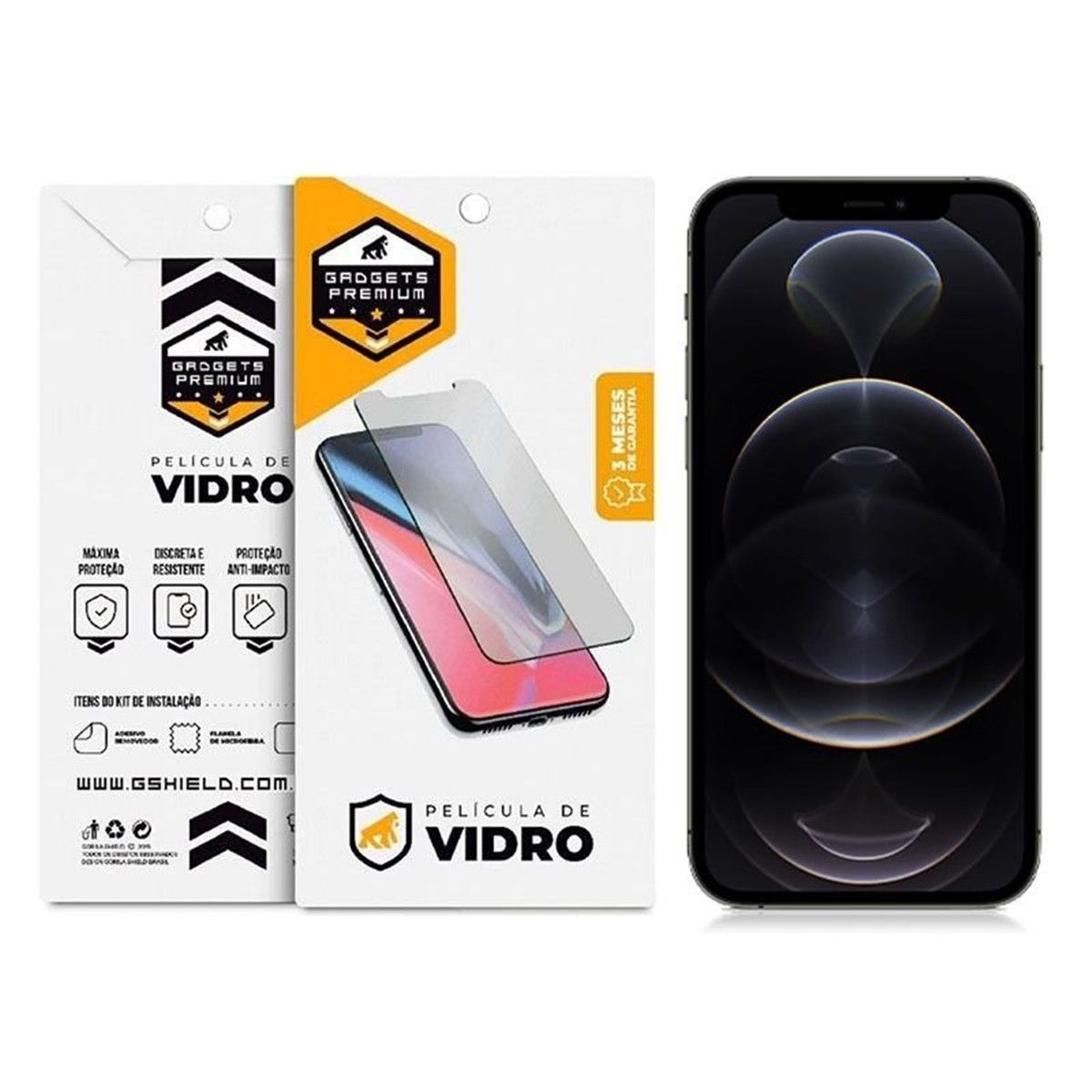 Película para iPhone 12 Pro Max - Vidro Dupla - Gshield