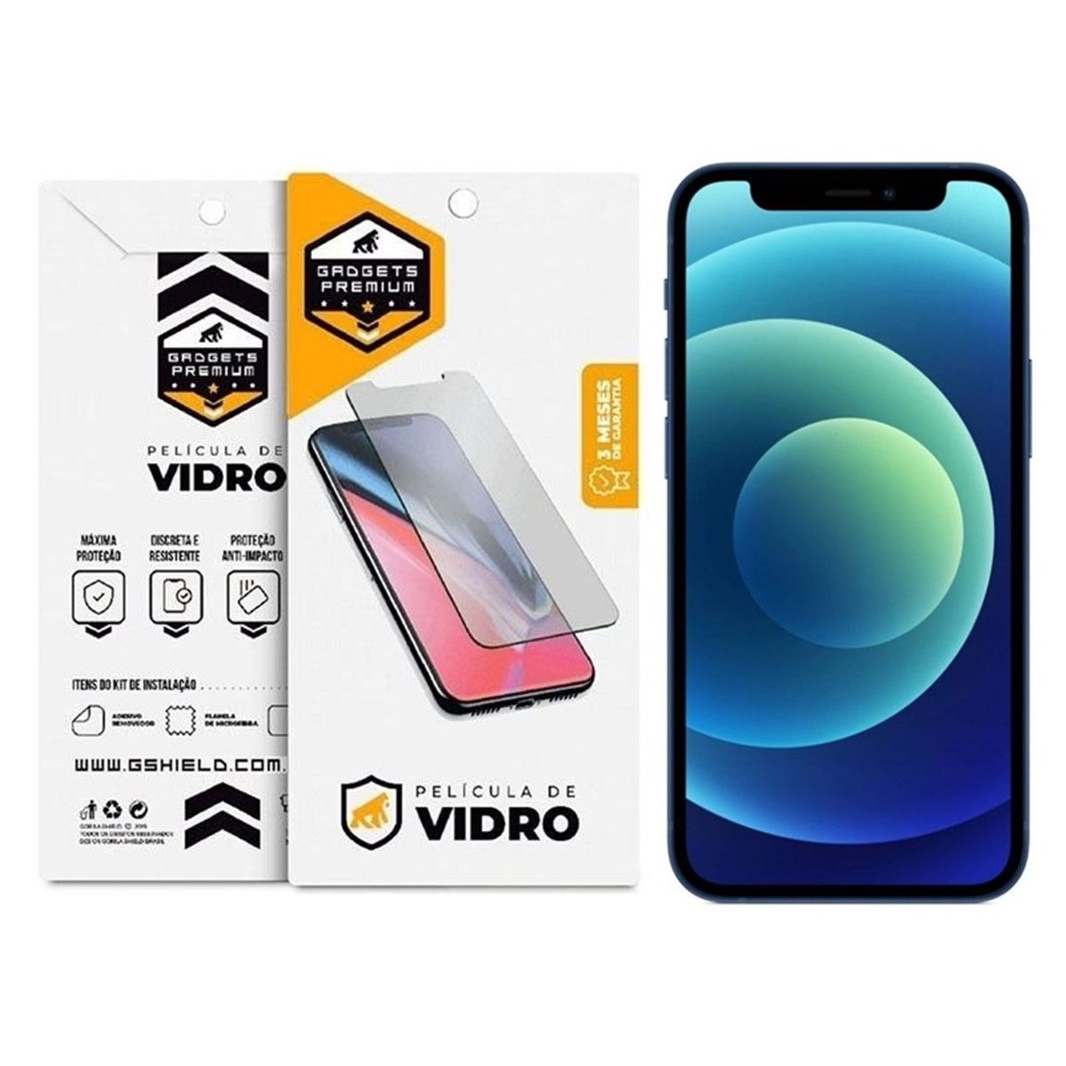 Película para iPhone 12 Mini - Vidro Dupla - Gshield