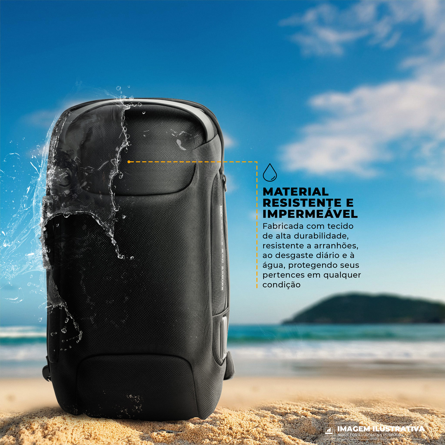 Mochila Transversal de ombro Locker - com antifurto - Gshield - foto 5