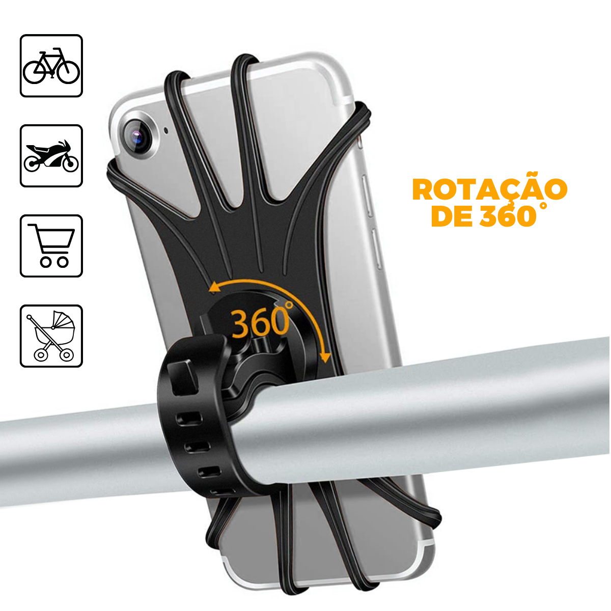 Suporte Flexível para Moto, Bicicleta, Bike - Atomic - Gshield