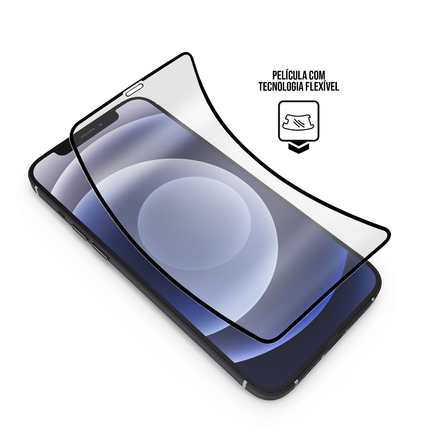 Película para Xiaomi Mi 10 Lite - Defender Glass Preta - Gshield