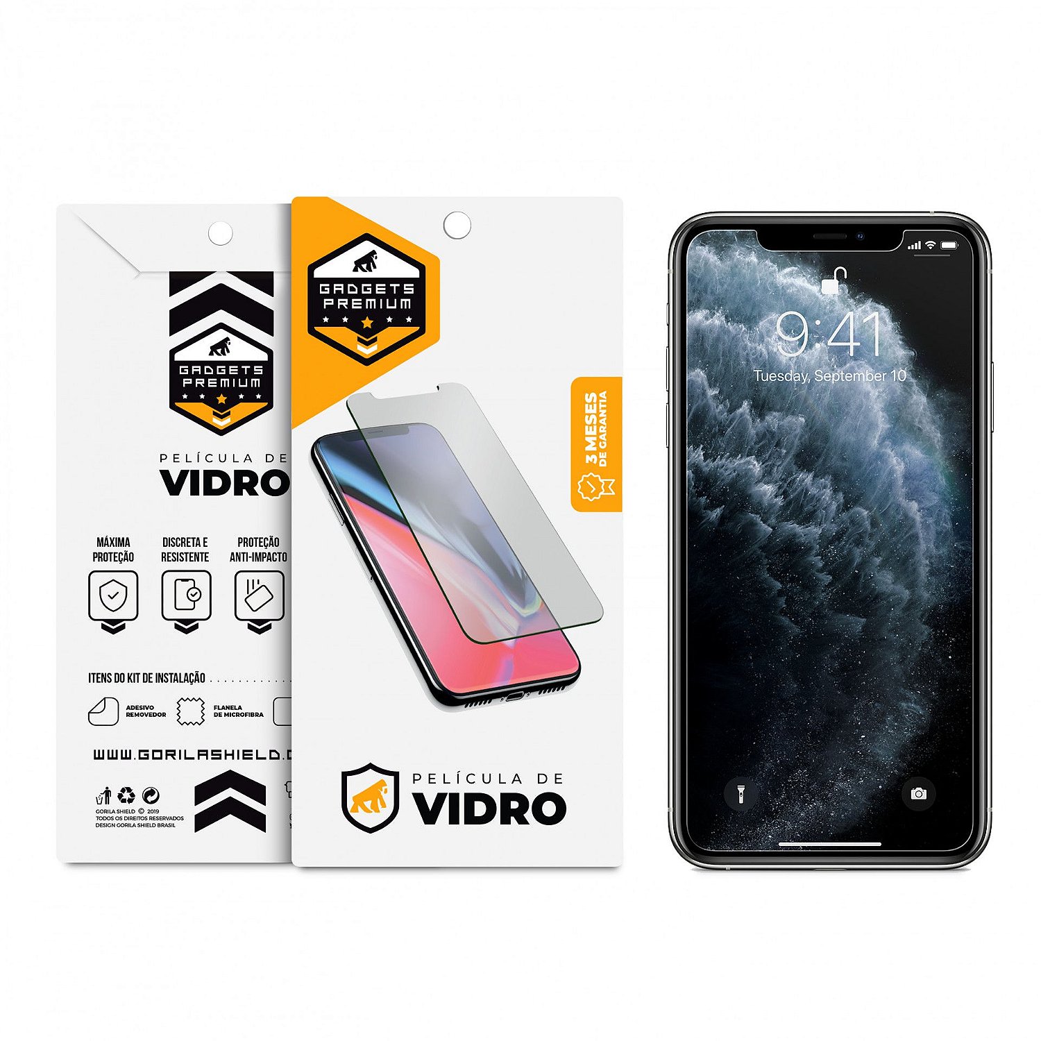 Película para iPhone 11 Pro Max - Vidro Dupla - Gshield