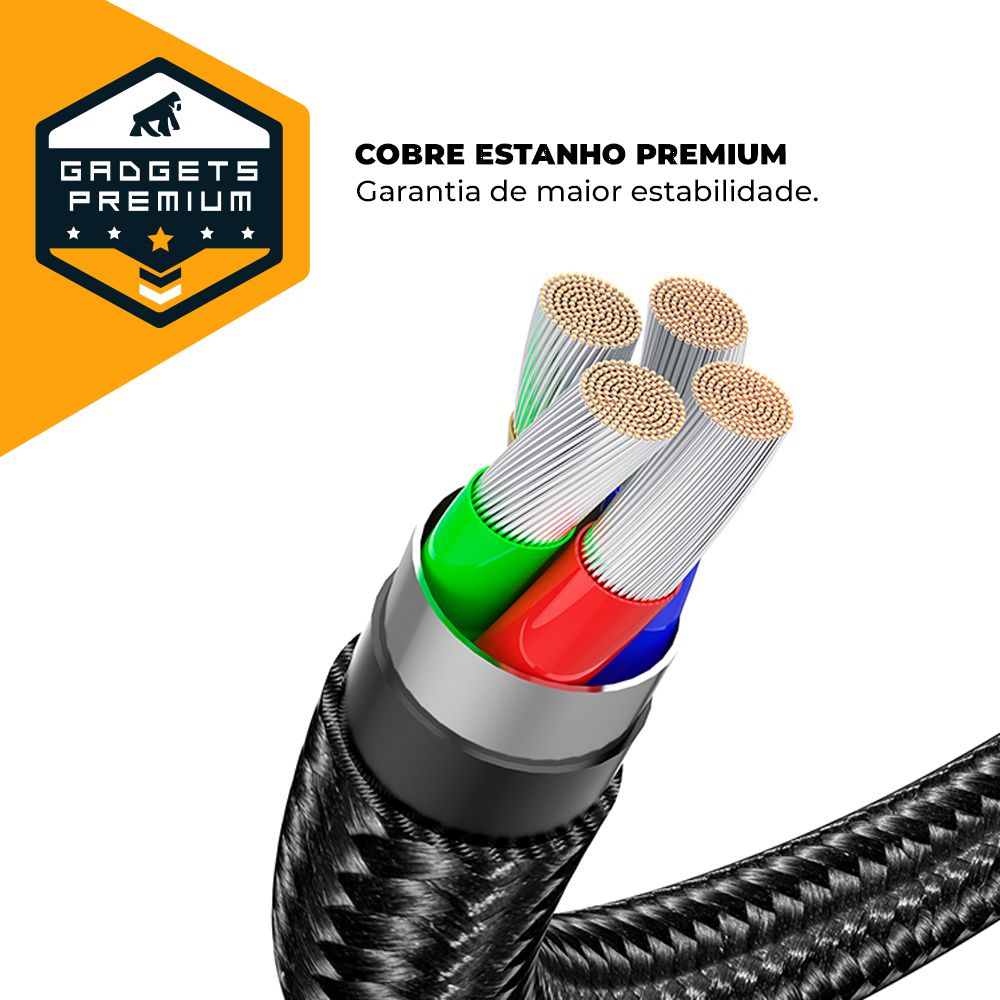 Cabo Tank Gear 180º Tipo C 1,2 m - Gshield