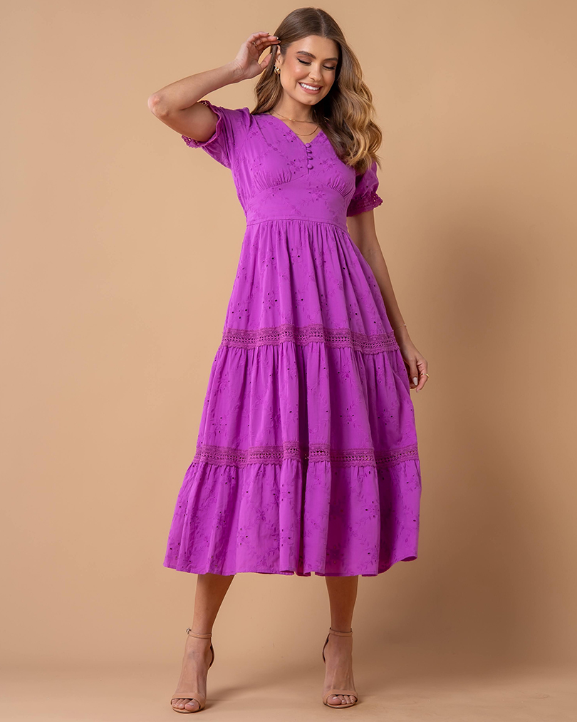 Vestido Sarah Lilas - Stella Maris | A Loja Perfeita de Moda