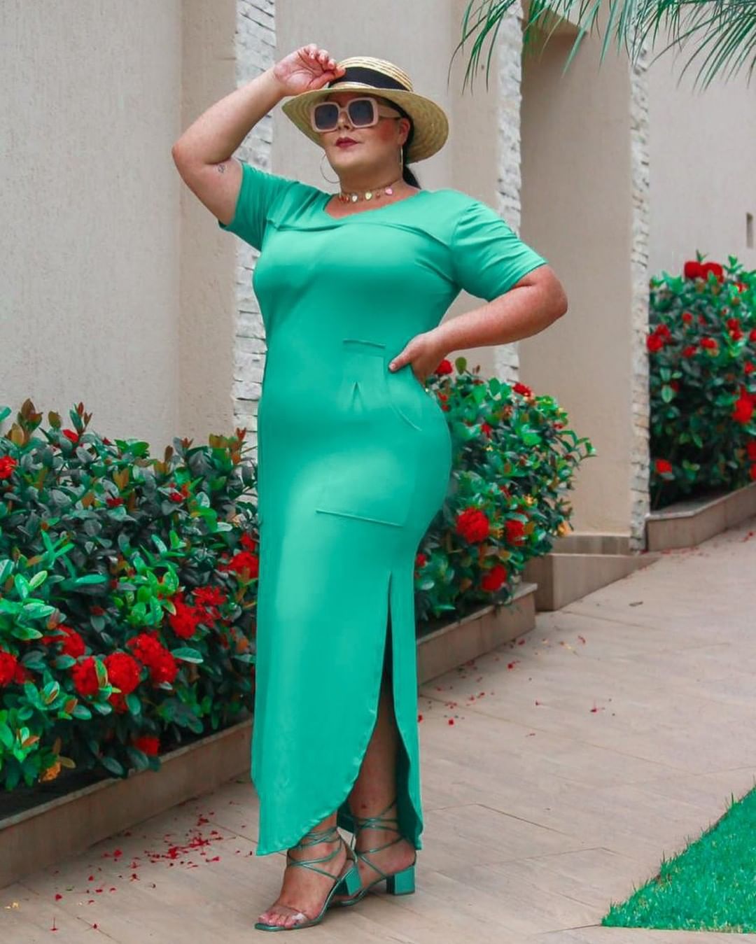 Vestido plus size Max - Verde água - Madame Ninna - loja online de  confeccções femininas
